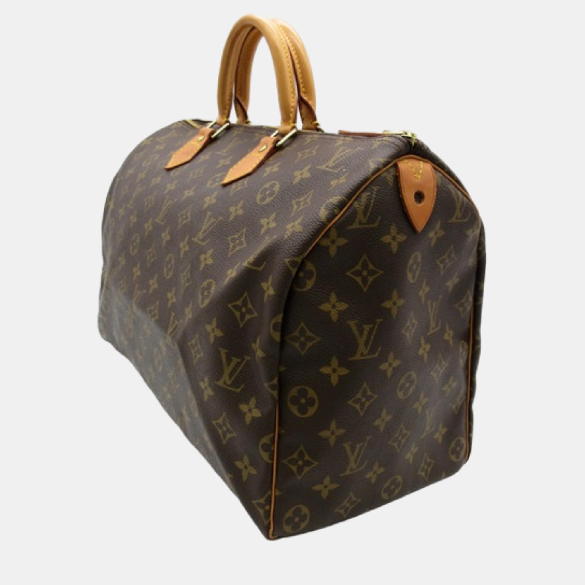 

Louis Vuitton Brown Canvas Monogram Speedy 40 Handbag