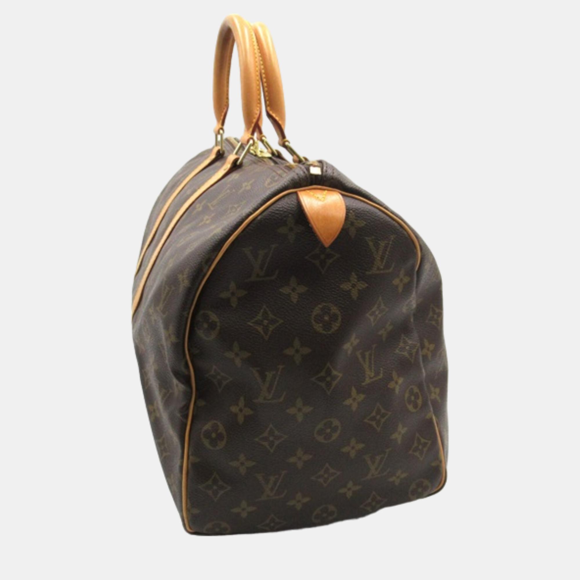 

Louis Vuitton Brown Monogram Canvas Keepall 45 Duffel Bag