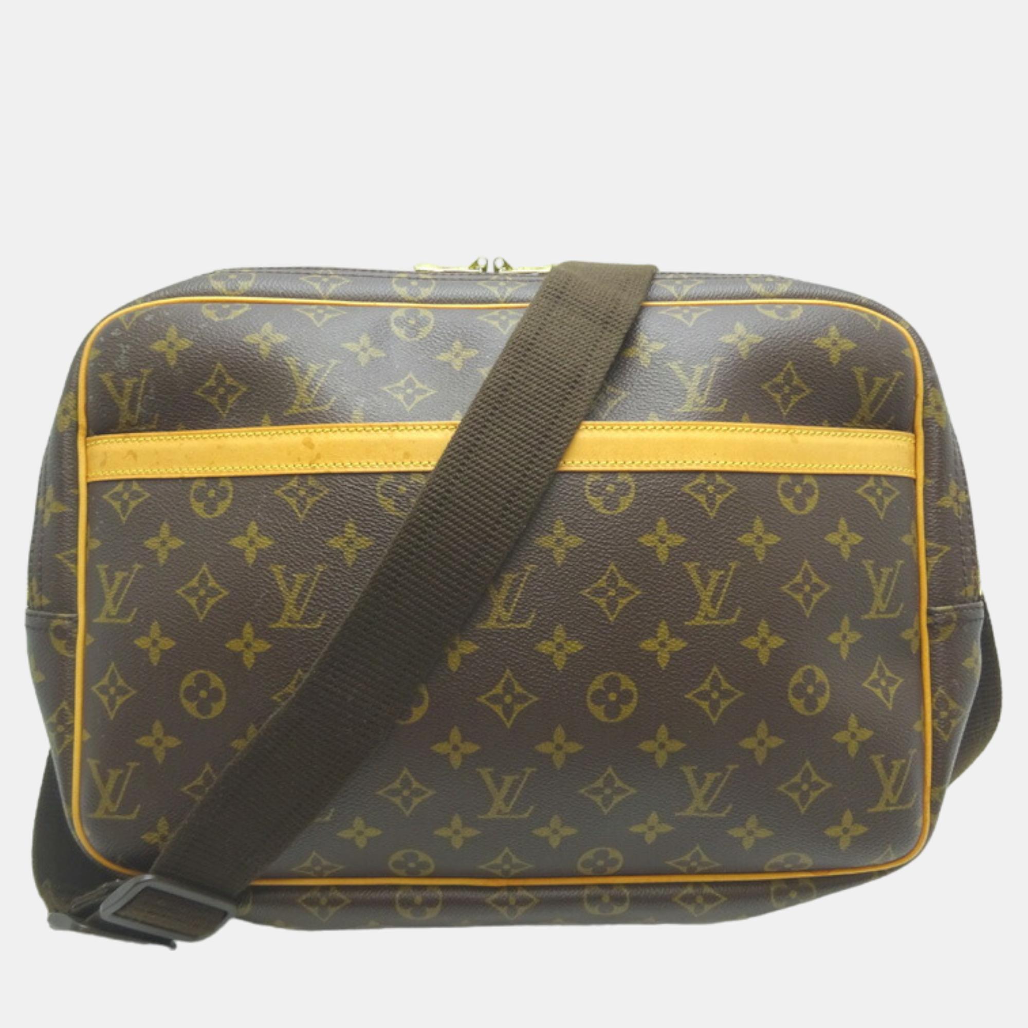 

Louis Vuitton Brown Monogram Canvas Reporter GM Crossbody Bag