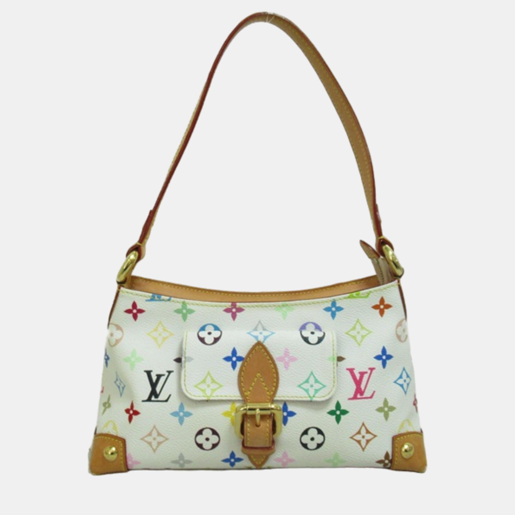 Pre-owned Louis Vuitton White Monogram Multicolore Canvas Eliza Shoulder Bag