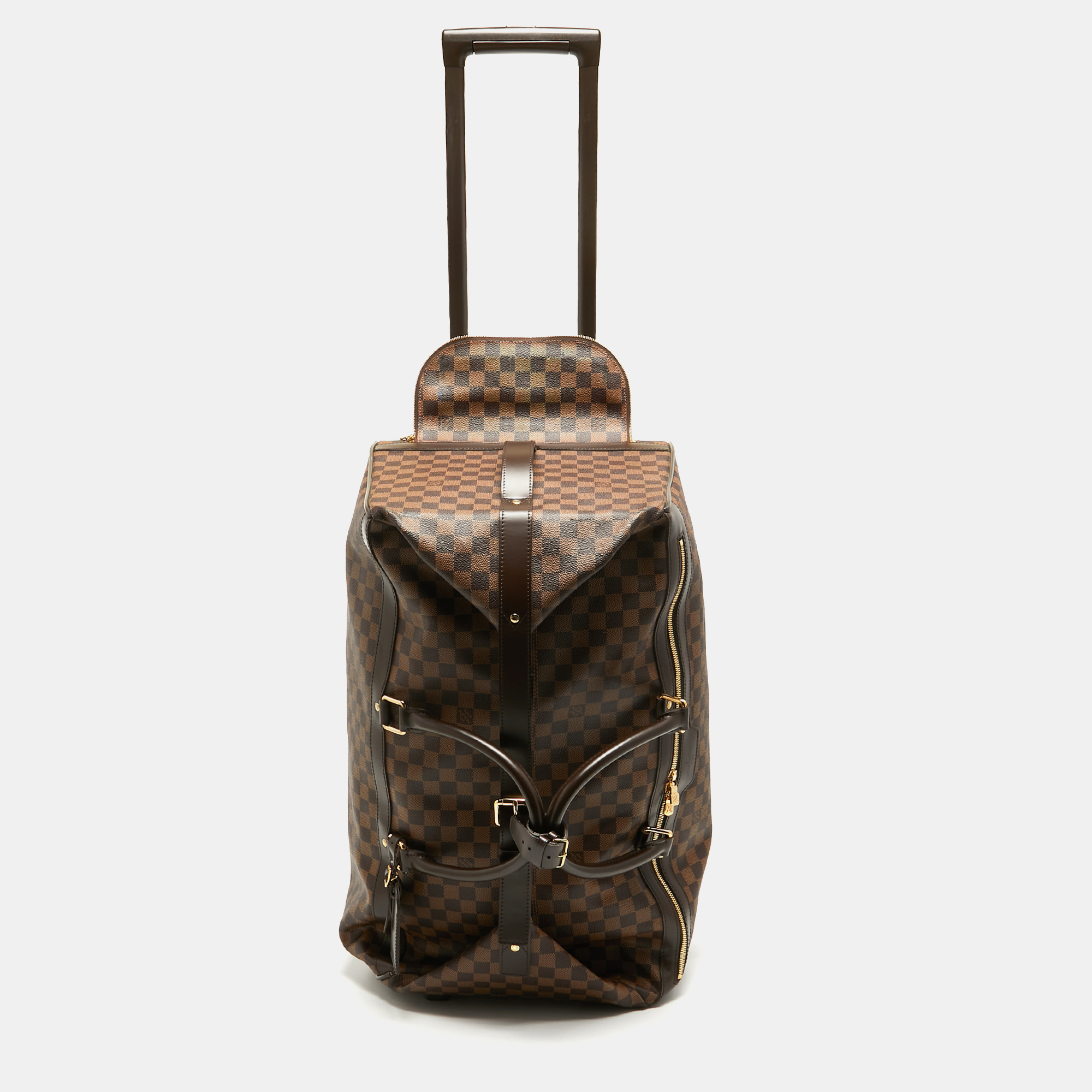 

Louis Vuitton Damier Ebene Canvas Eole 60 Luggage Bag, Brown