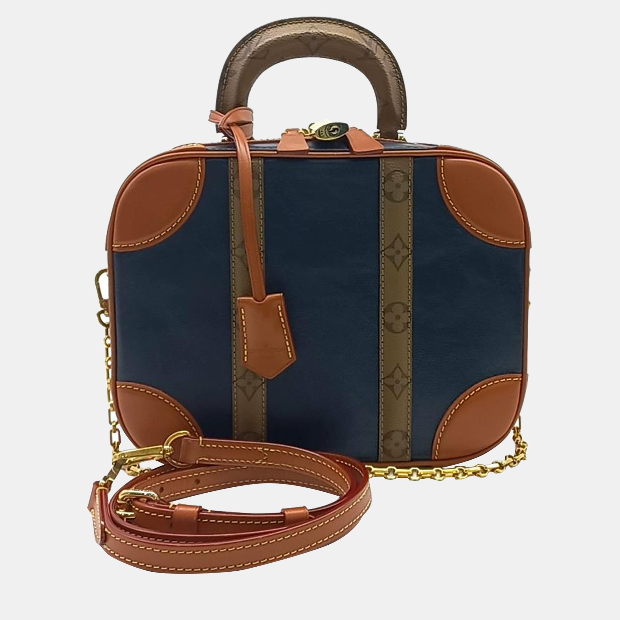 

Louis Vuitton Navy, Orange, BrownTone Bumbag, Brown