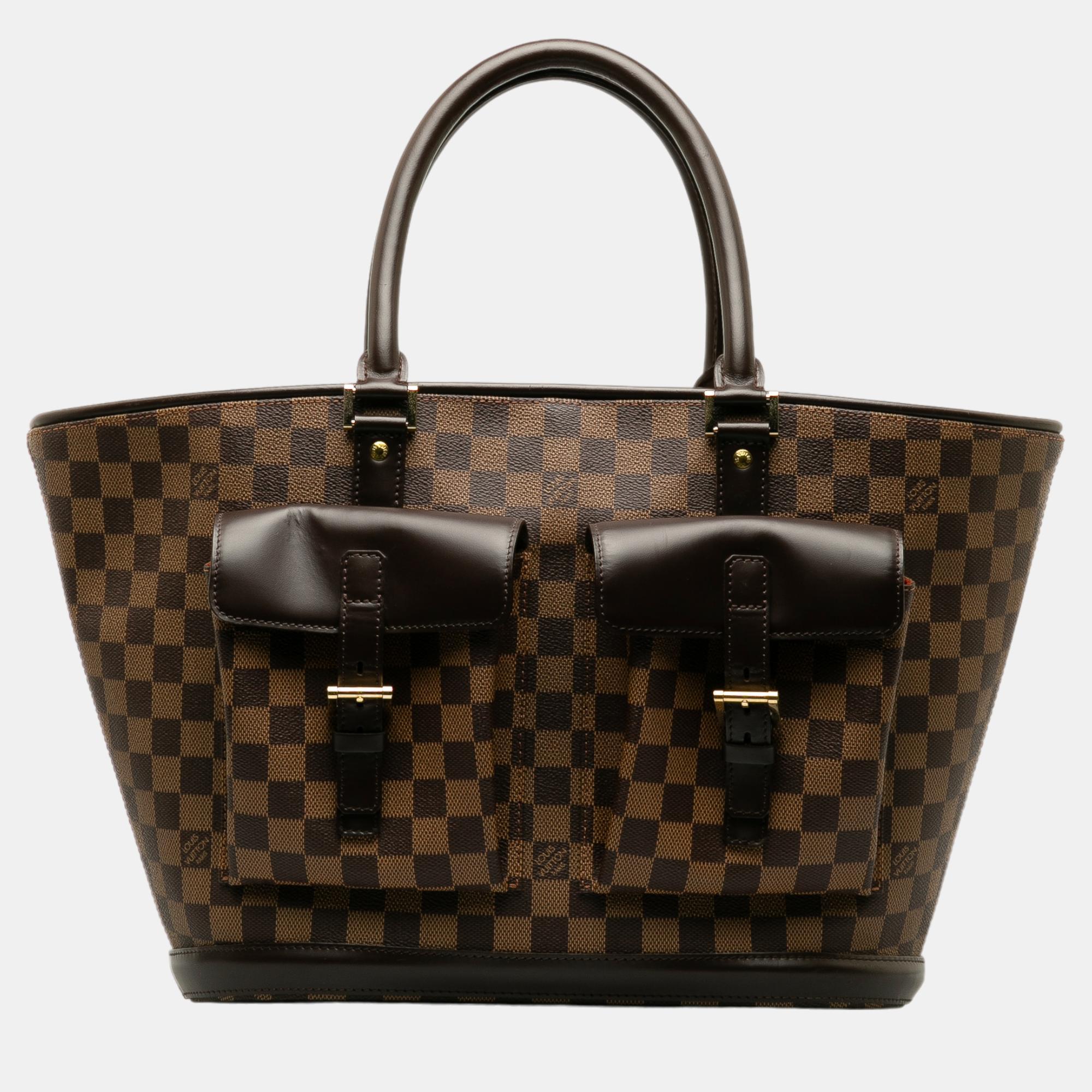 

Louis Vuitton Brown Damier Ebene Manosque GM