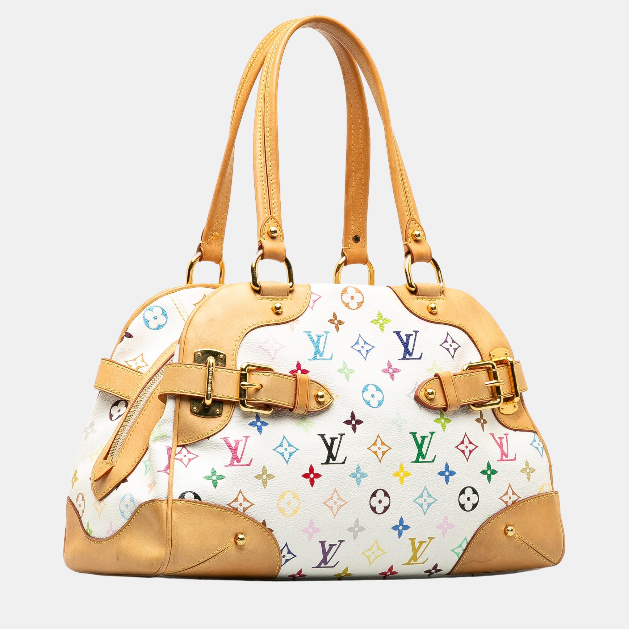 

Louis Vuitton White Monogram Multicolore Claudia