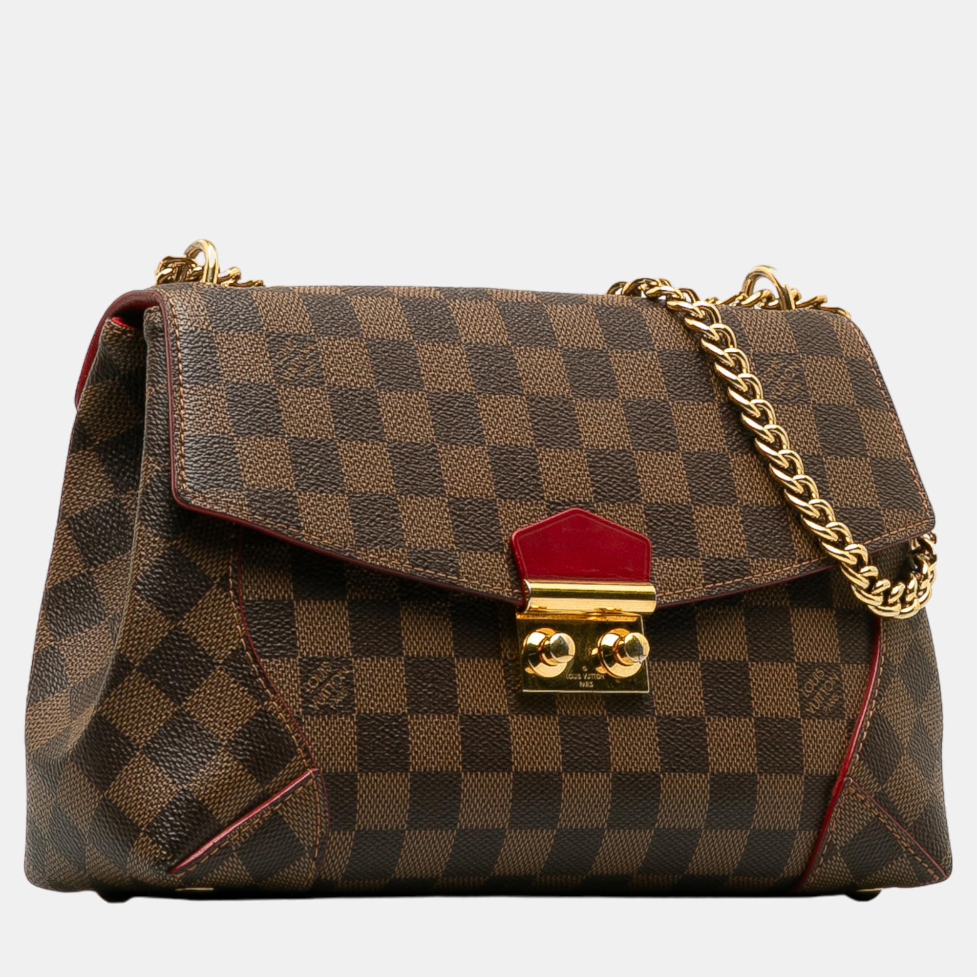 

Louis Vuitton Brown Damier Ebene Caissa Clutch