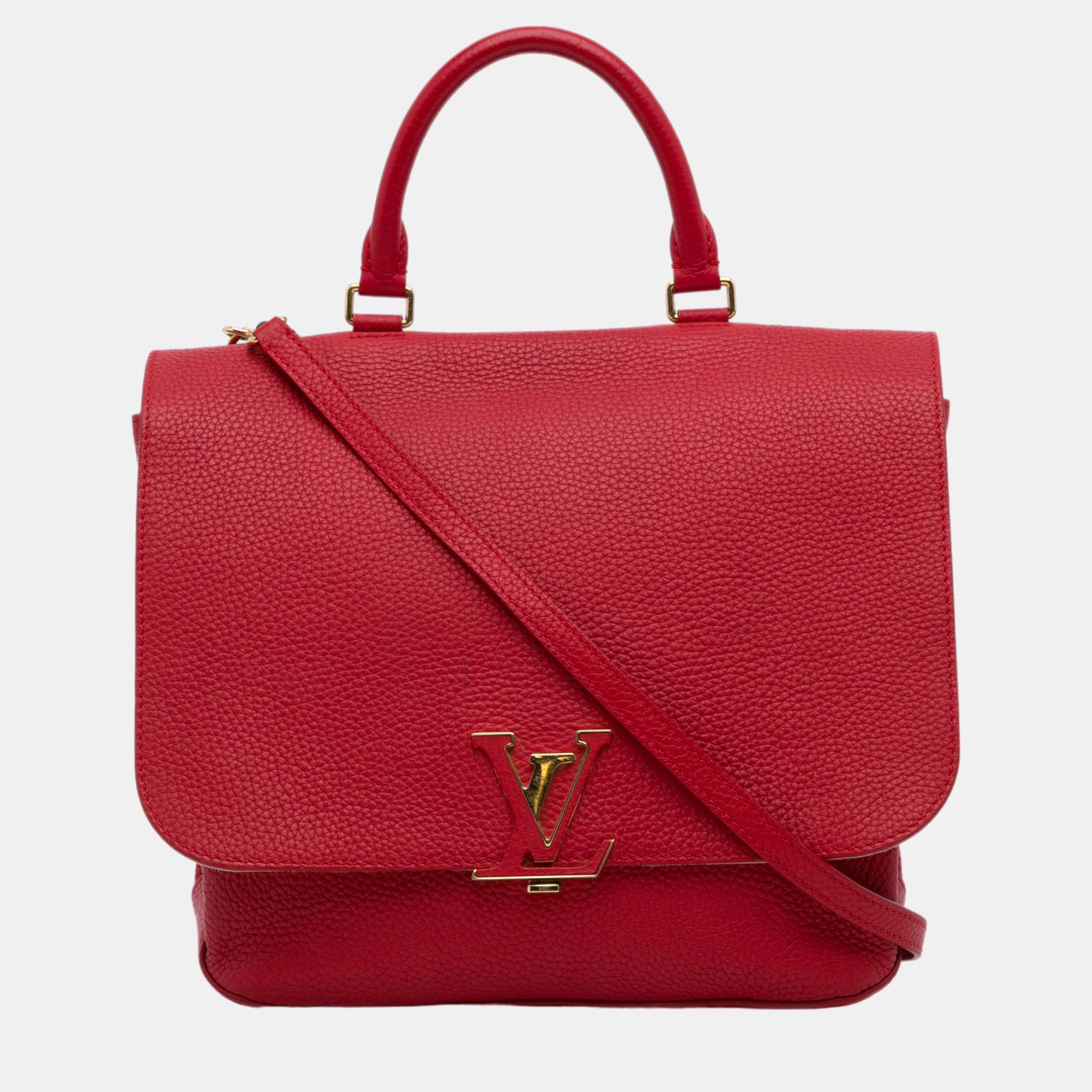 

Louis Vuitton Red Taurillon Volta