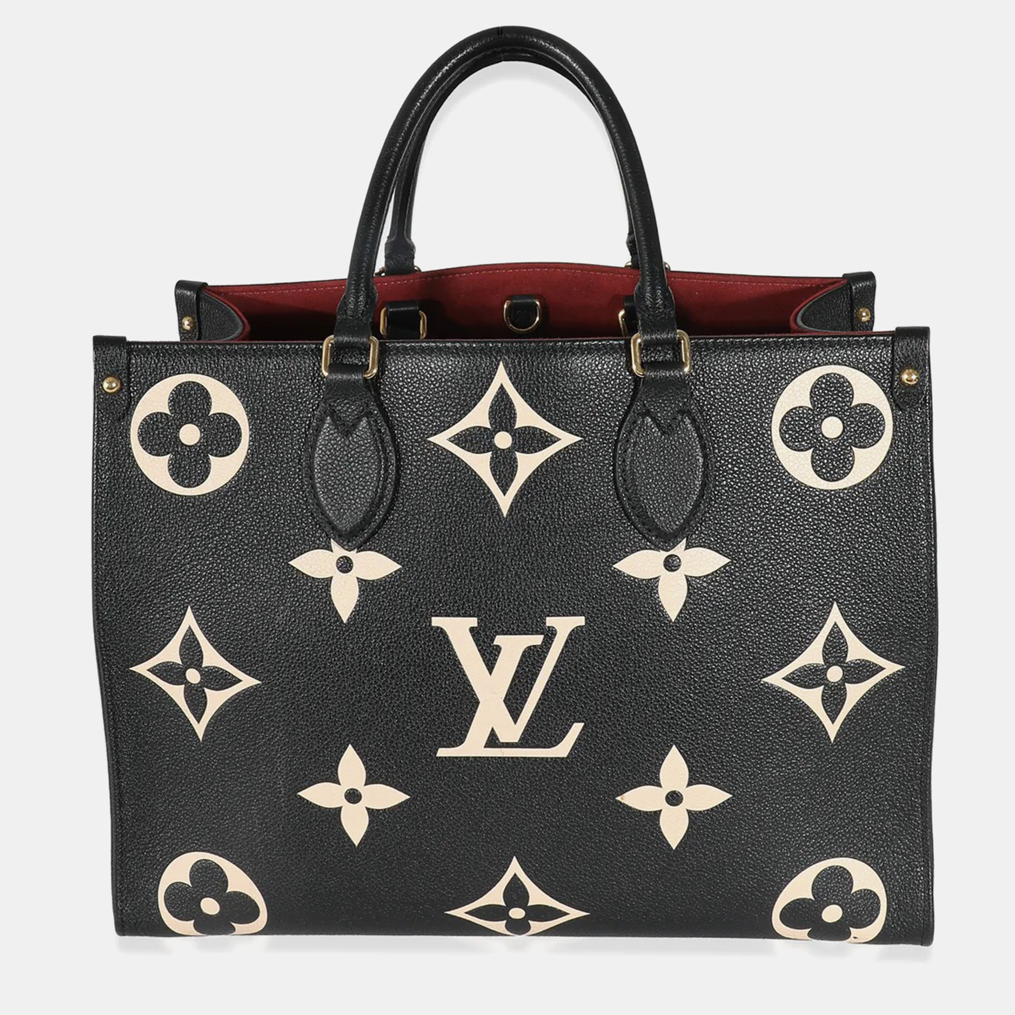 

Louis Vuitton Black Beige Empreinte Monogram Giant Onthego MM