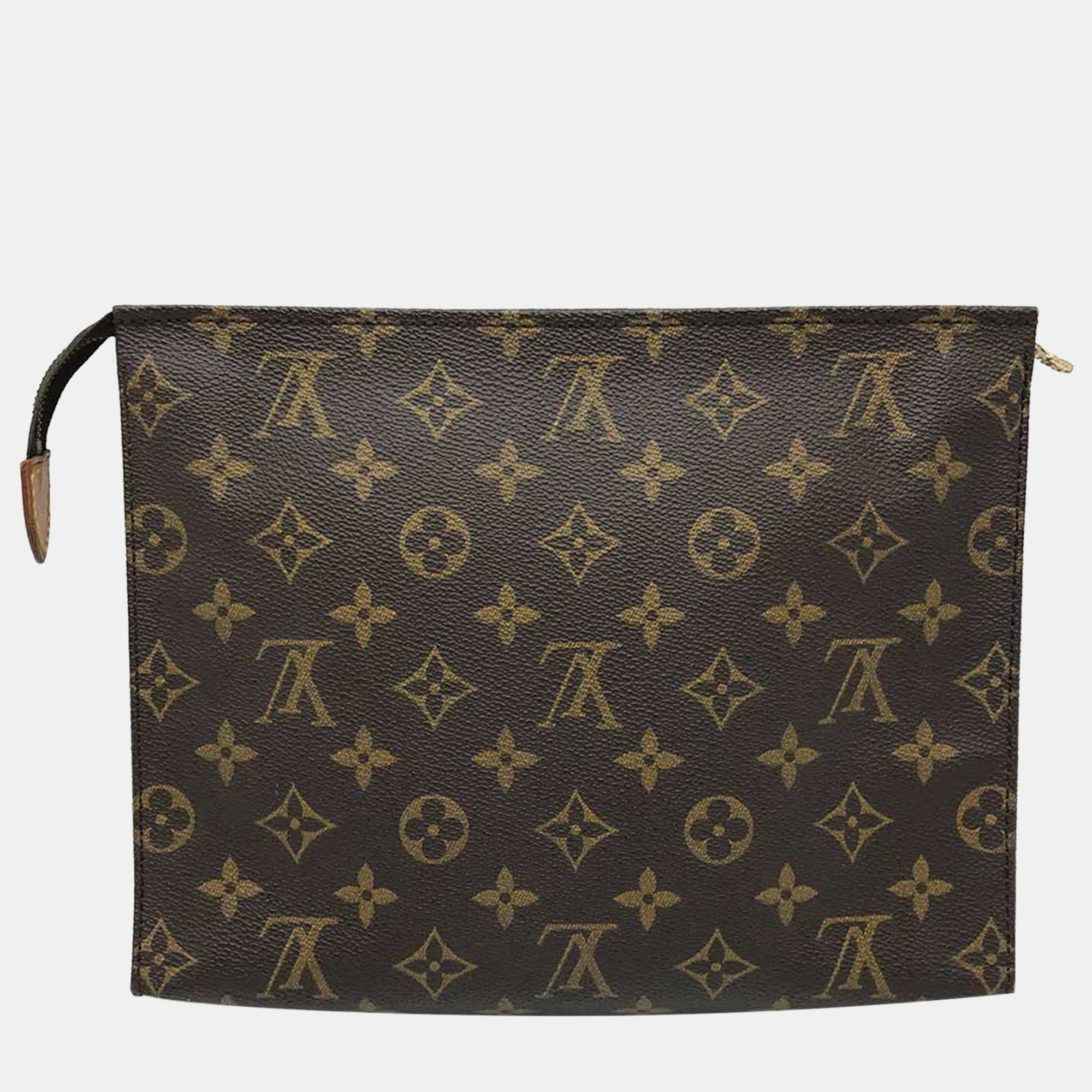 

Louis Vuitton Canvas Monogram Pochette Toilette 26, Brown