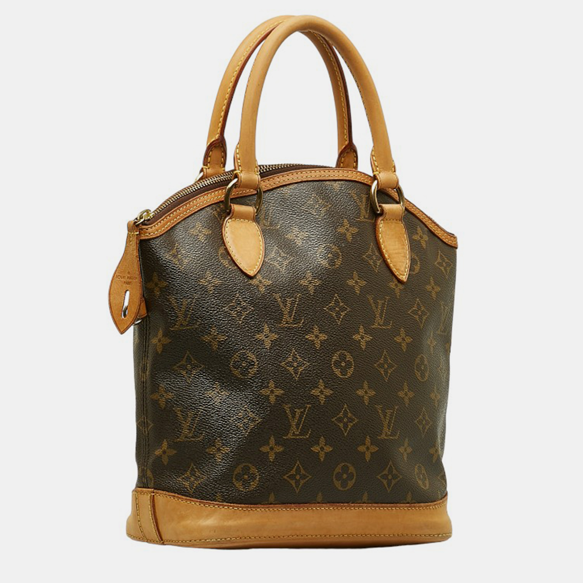 

Louis Vuitton Brown Canvas Monogram PM Lockit tote bag