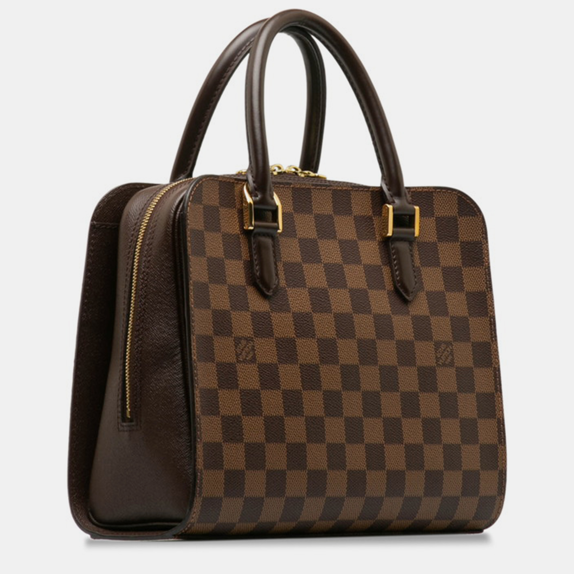 

LOUIS VUITTON Damier Ebene Triana Satchels, Brown