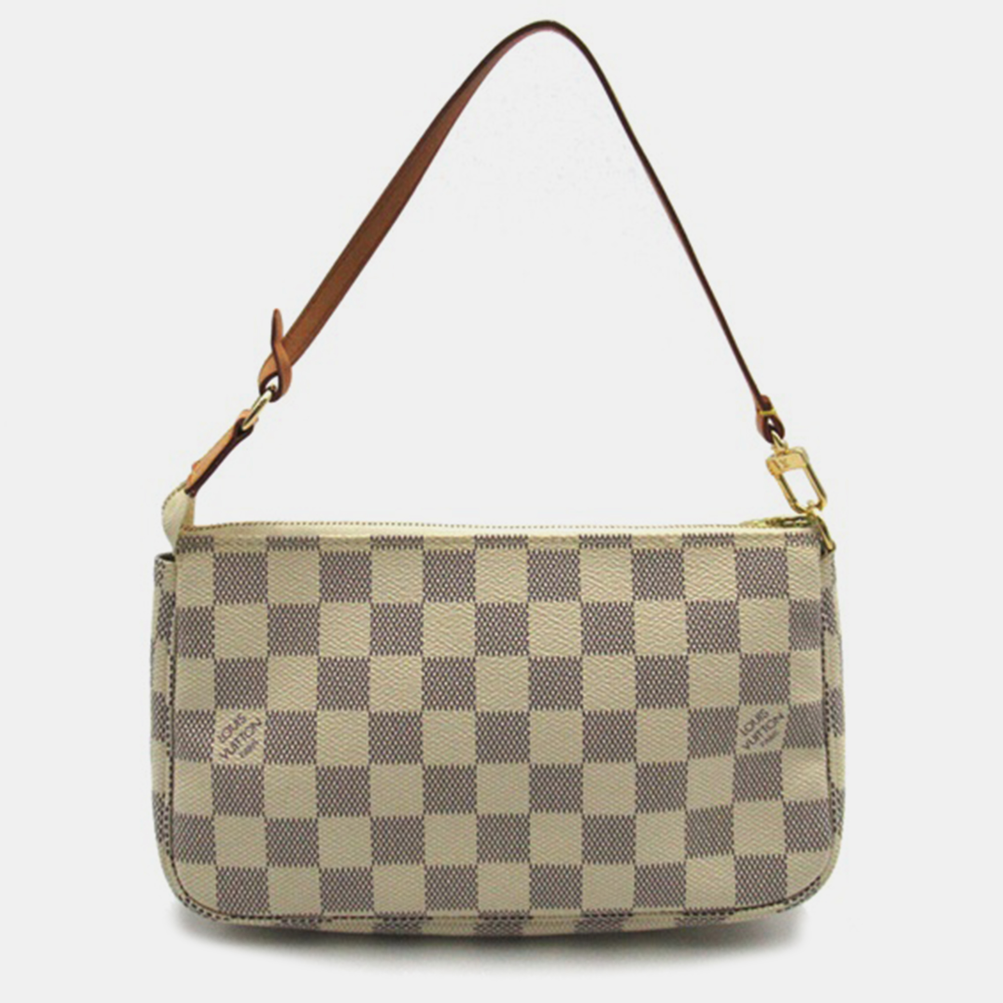 

Louis Vuitton White Canvas Damier Azur Pochette Accessoires