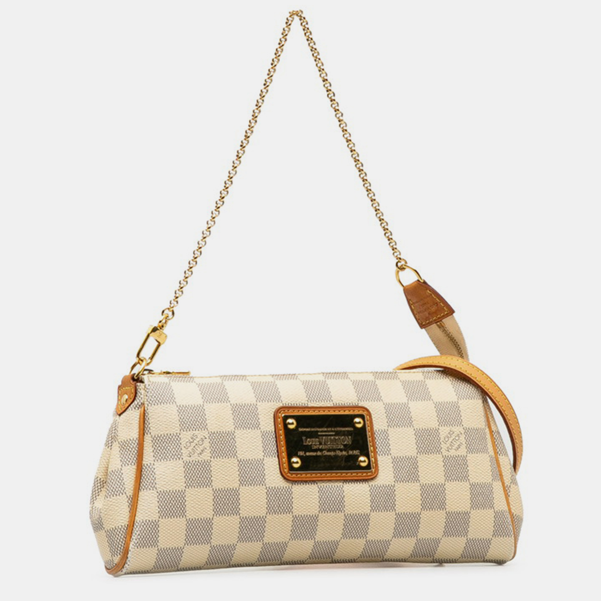 

Louis Vuitton White Canvas Damier Azur Eva Shoulder Bags