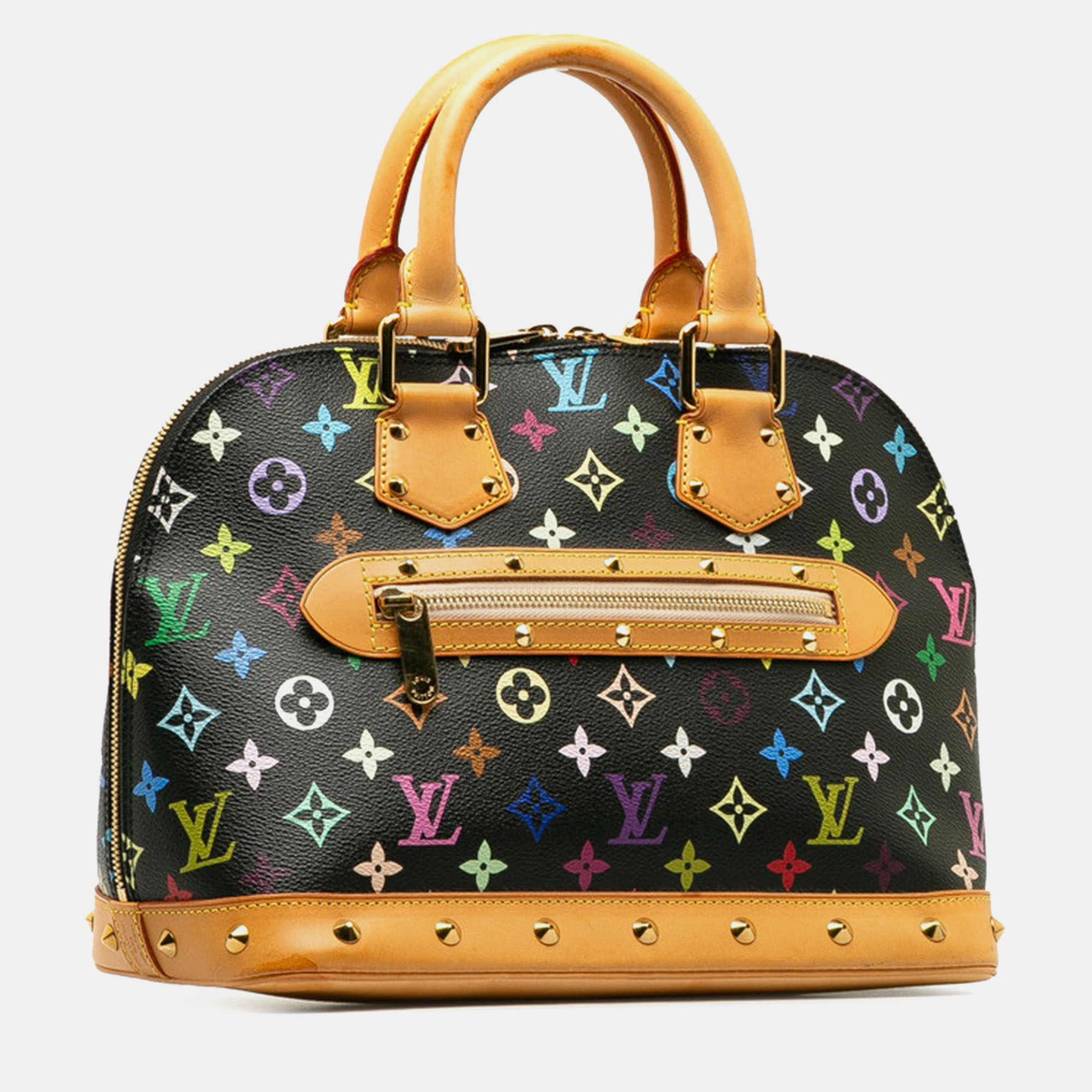

Louis Vuitton Black Multicolor Monogram Canvas Alma PM Top Handle Bag