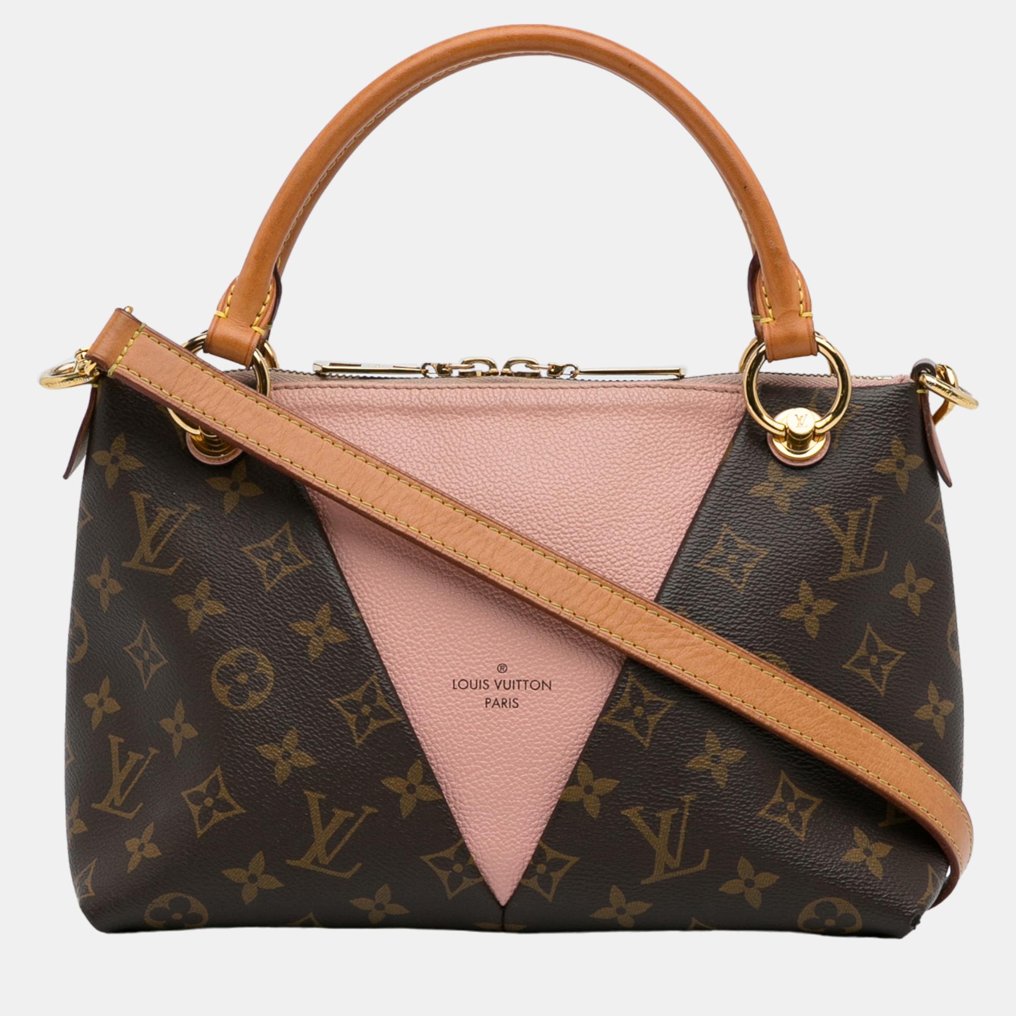 

Louis Vuitton Brown/Pink Monogram V Tote BB