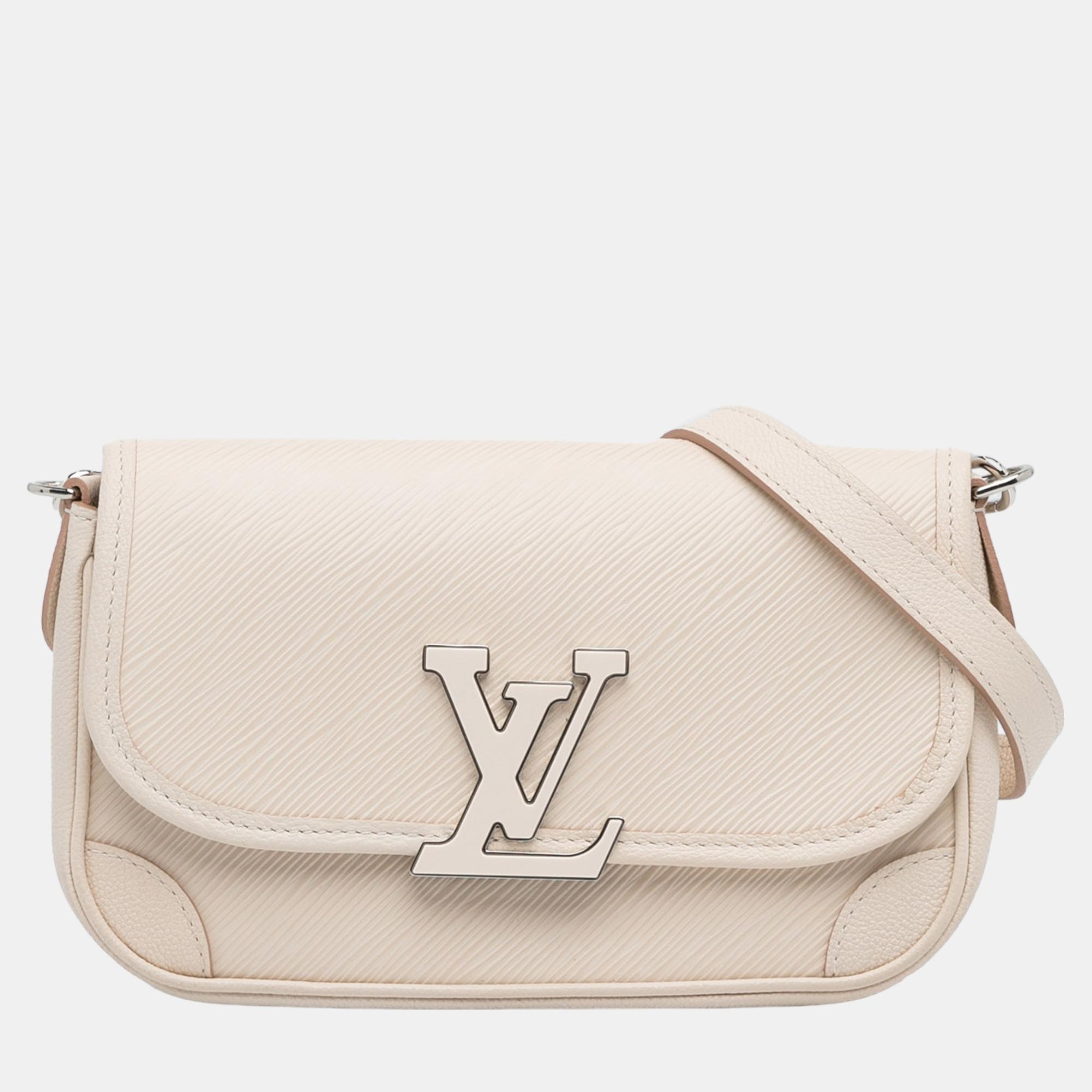 

Louis Vuitton White Epi Buci