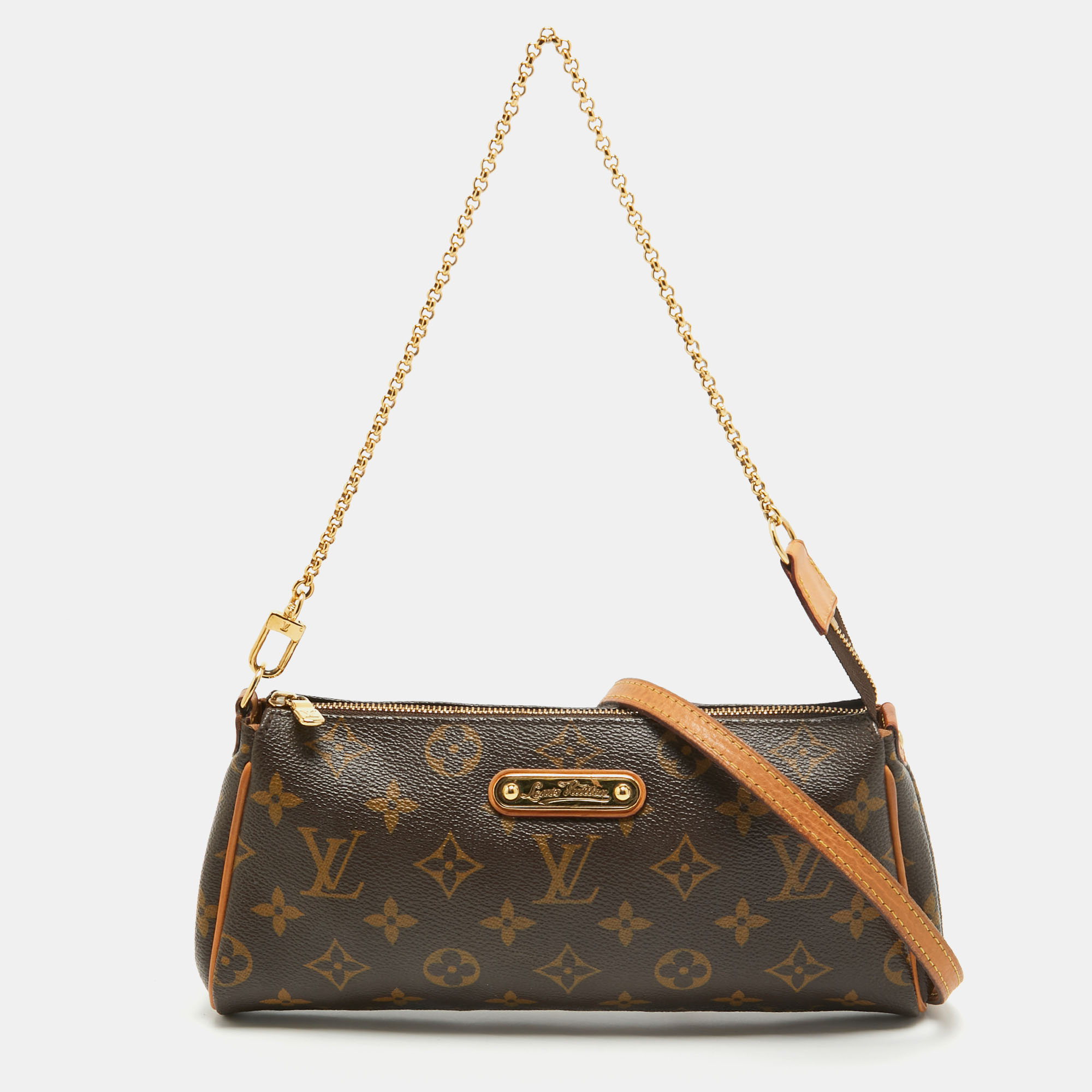 

Louis Vuitton Monogram Canvas Eva Pochette, Brown