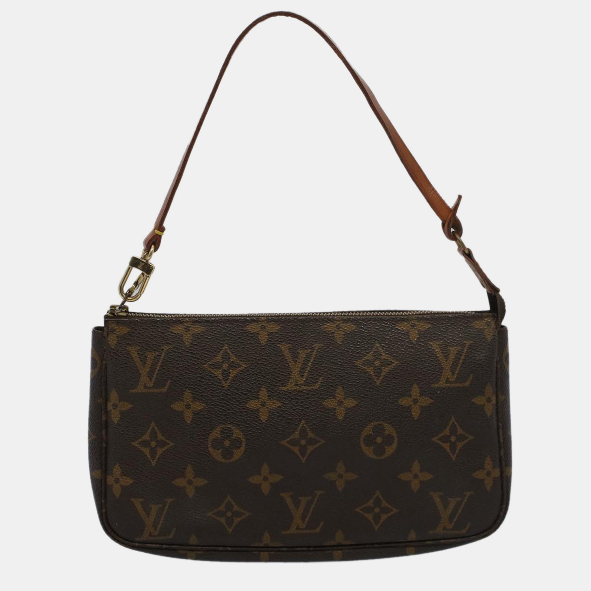 

Louis Vuitton Canvas Pochette Accessoires Shoulder Bags, Brown