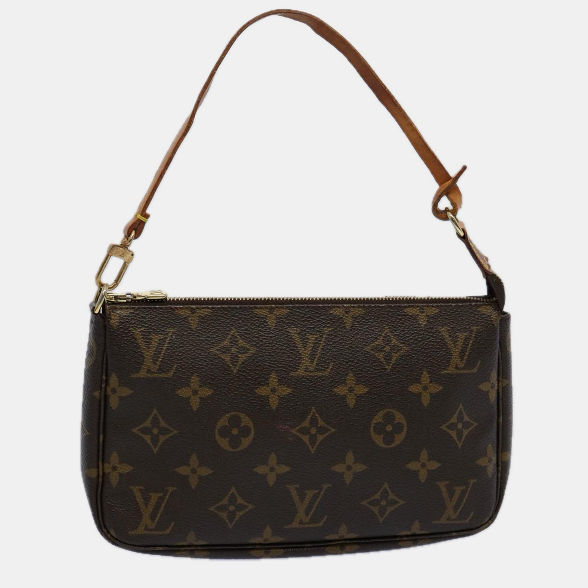 

Louis Vuitton Canvas Pochette Accessoires Shoulder Bags, Brown