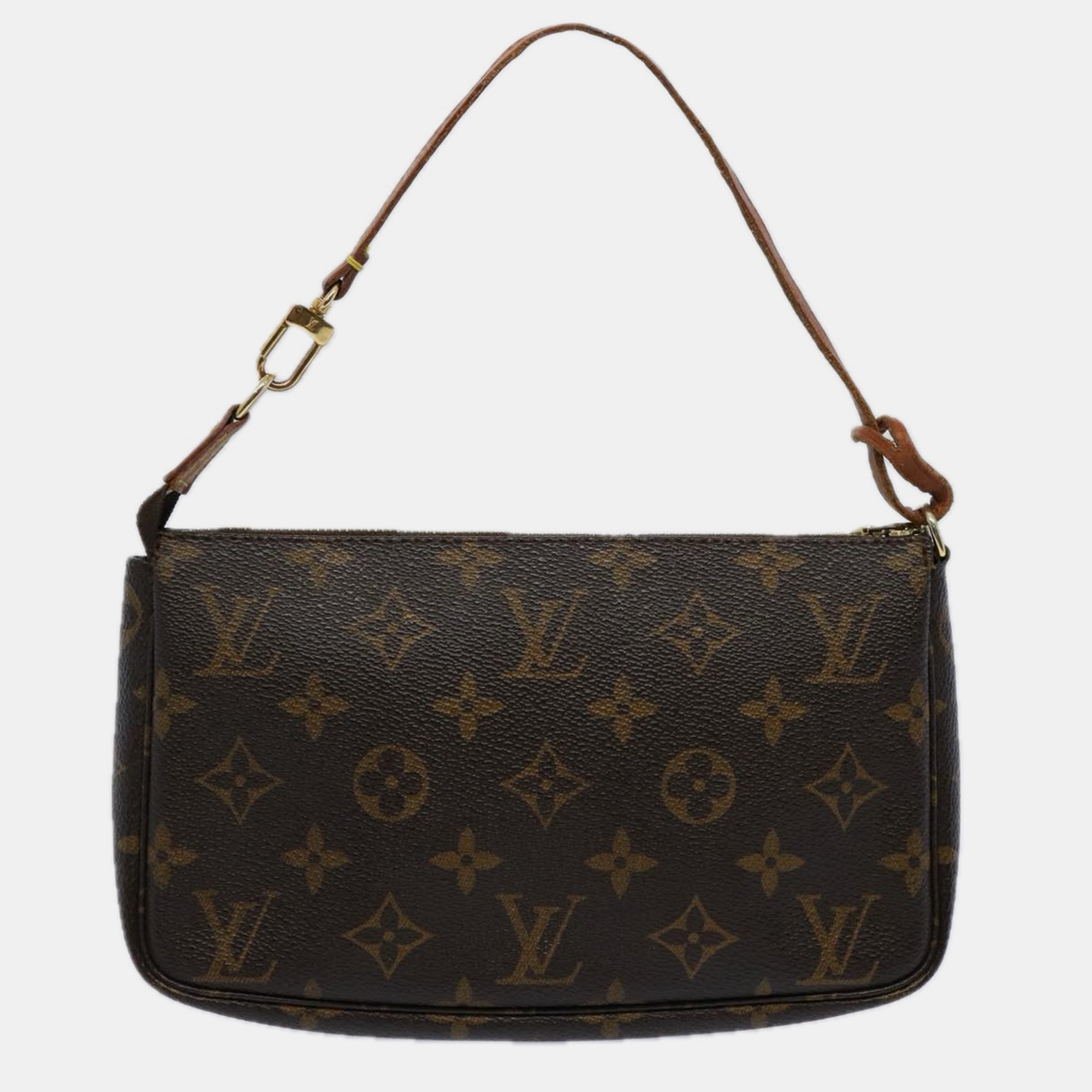 

Louis Vuitton Canvas Pochette Accessoires Shoulder Bags, Brown