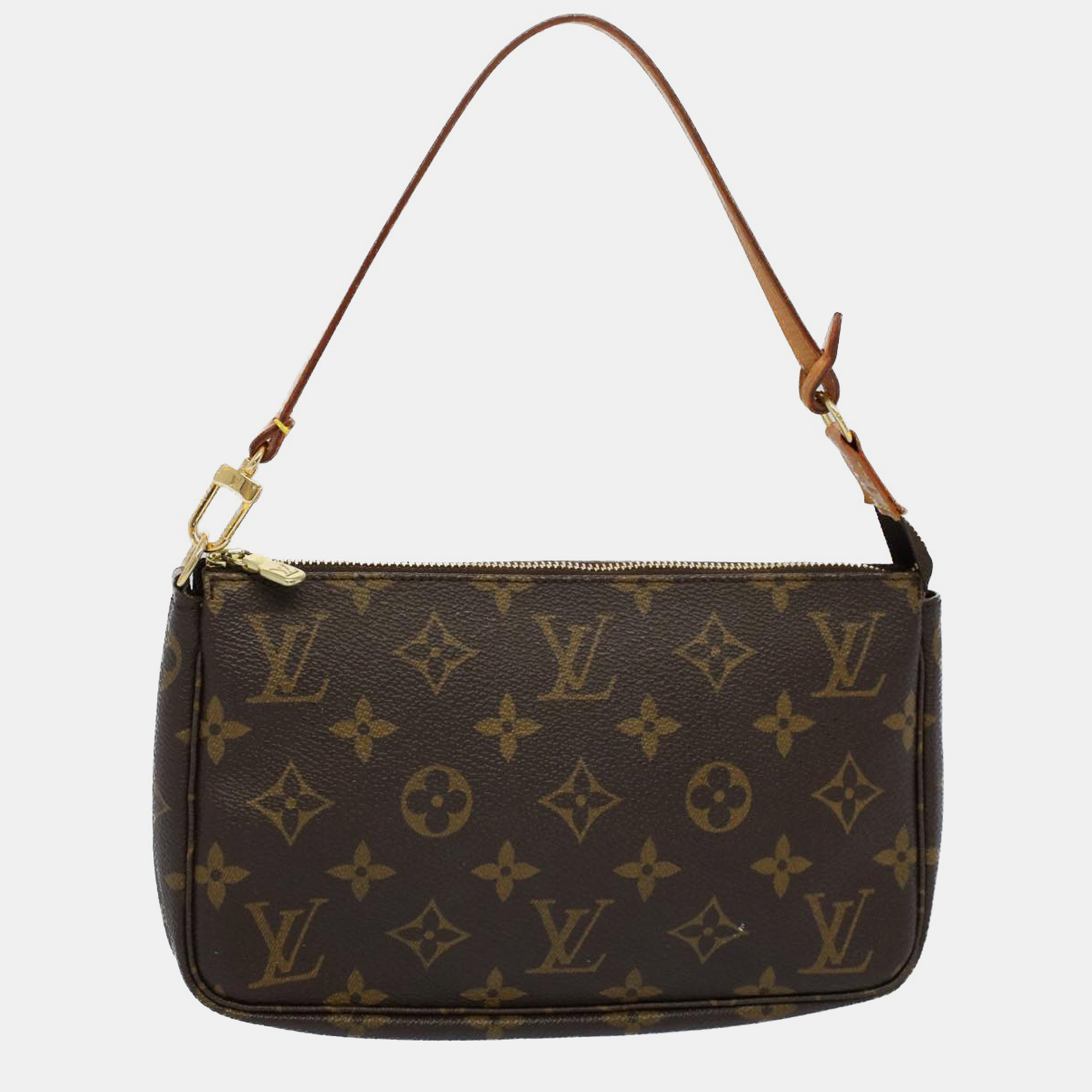 

Louis Vuitton Canvas Pochette Accessoires Shoulder Bags, Brown
