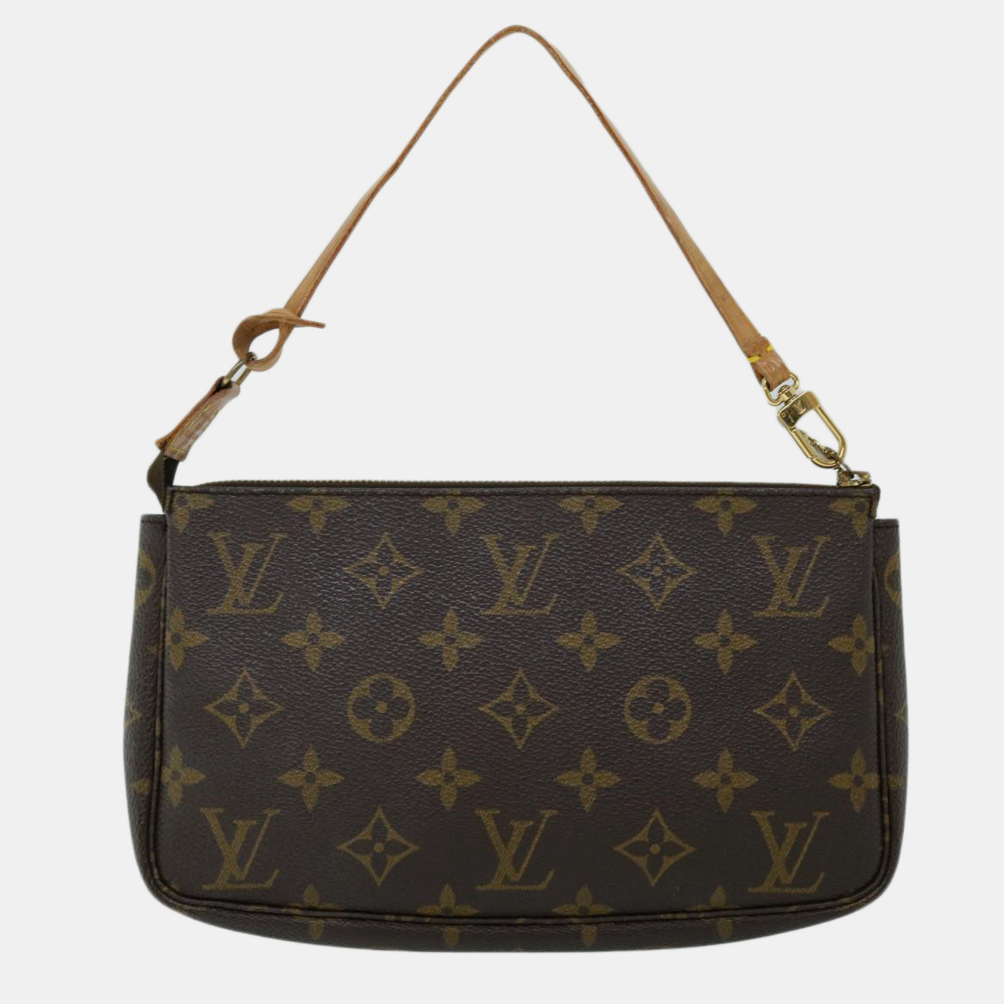 

Louis Vuitton Canvas Pochette Accessoires Shoulder Bags, Brown