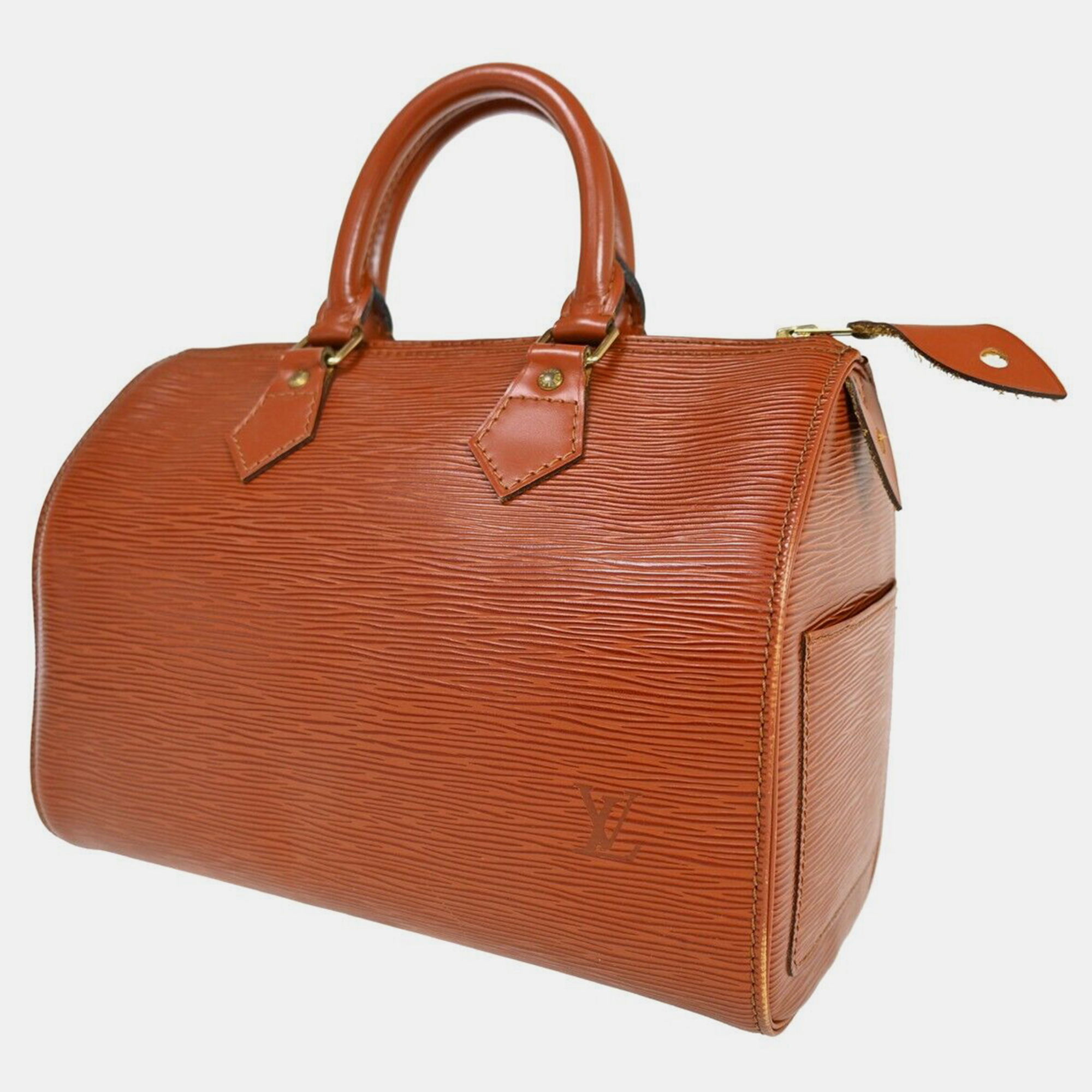 

Louis Vuitton Leather 25 Speedy Satchels, Brown