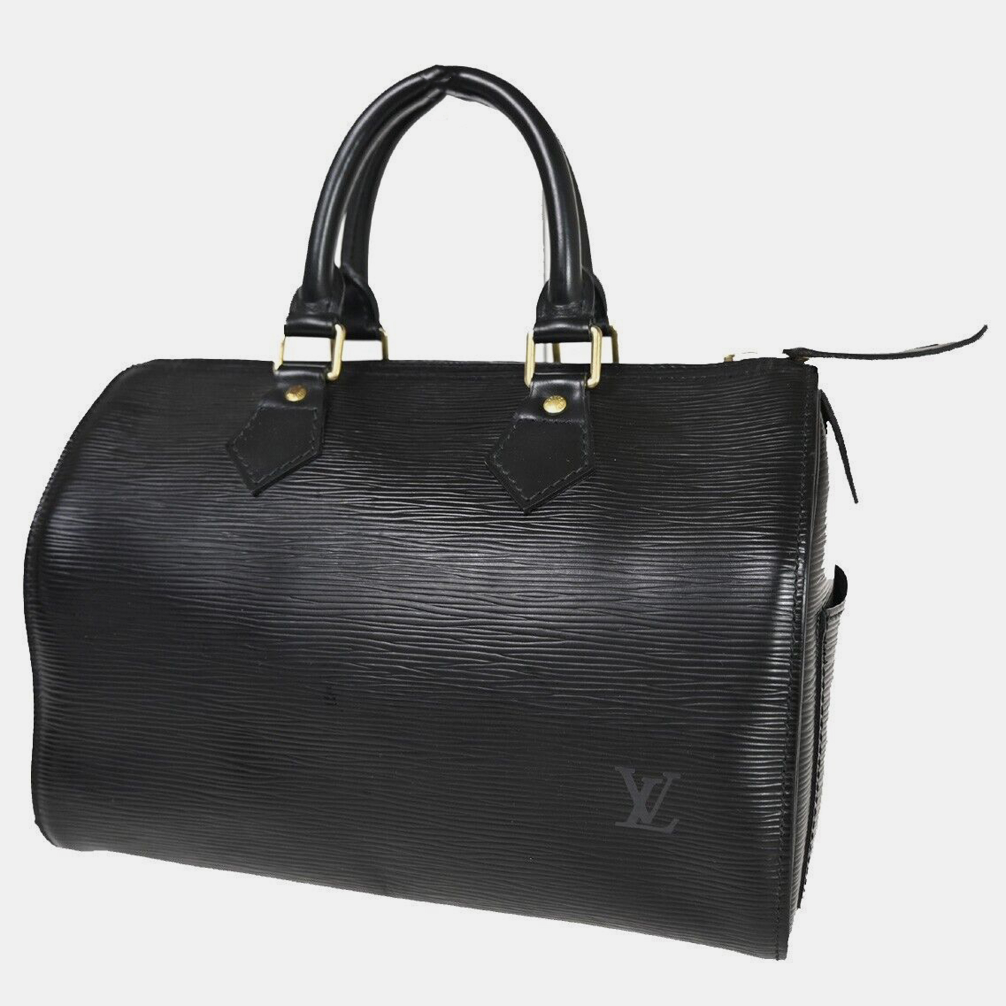 

Louis Vuitton Leather 25 Speedy Satchels, Black