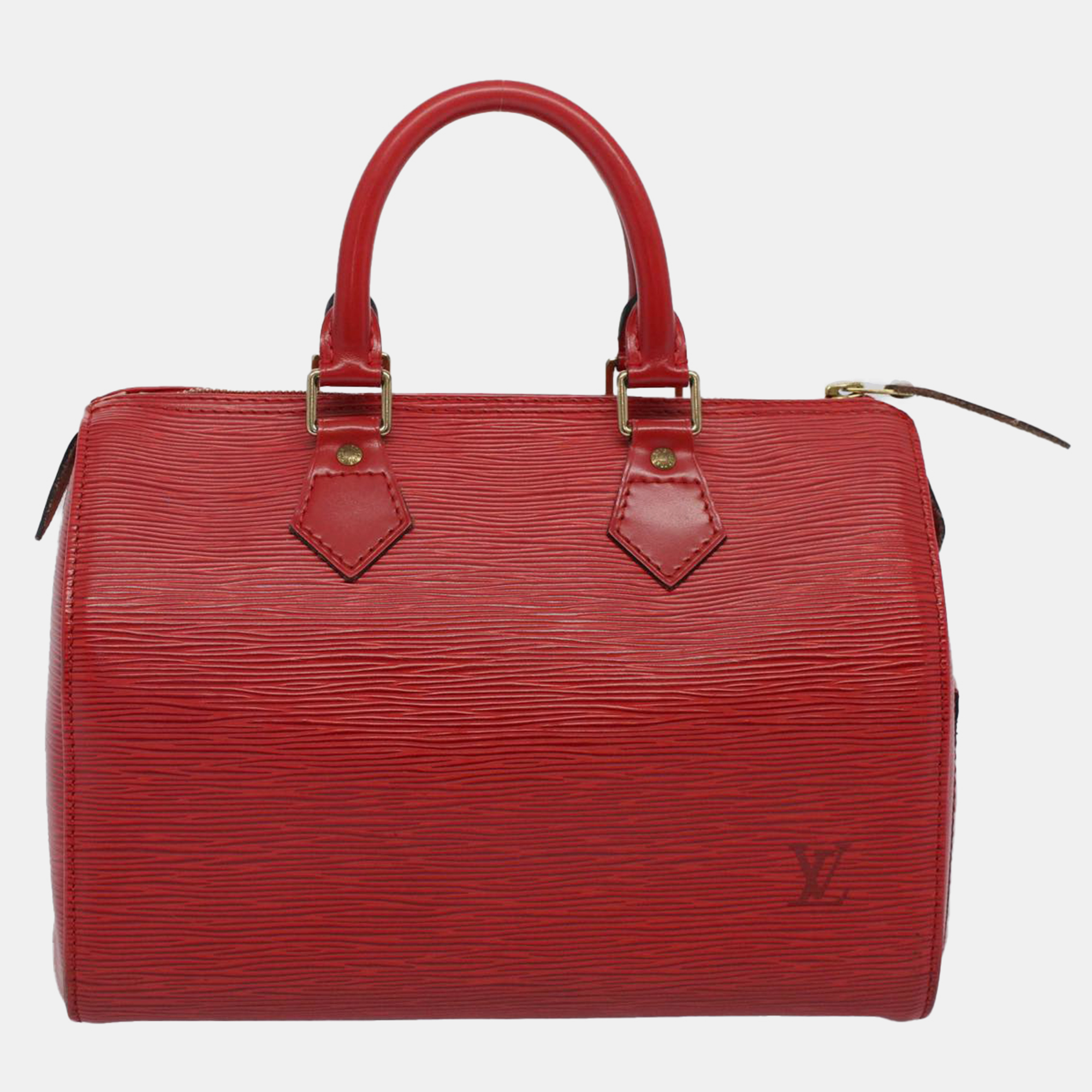 Pre-owned Louis Vuitton Leather 30 Speedy Satchels In Red