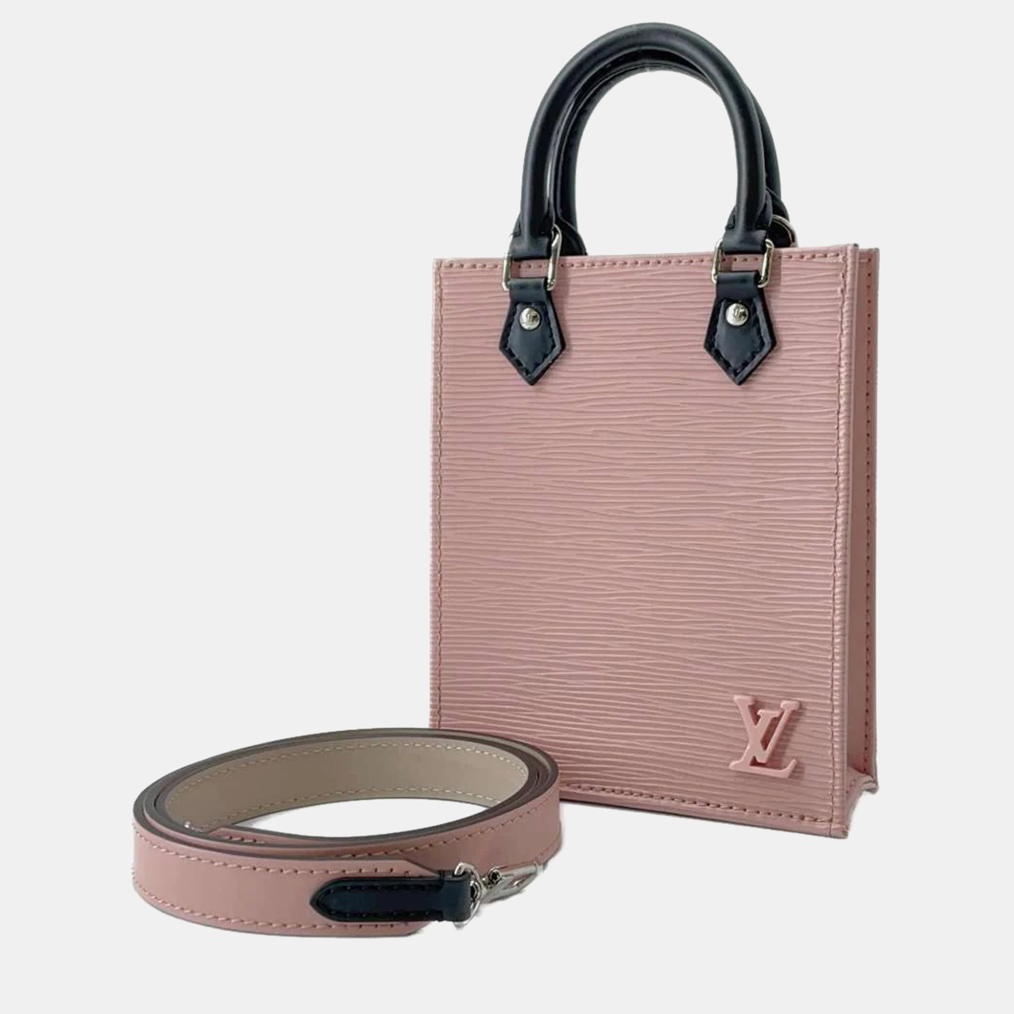 Pre-owned Louis Vuitton Rose Ballerine Epi Leather Sac Plat Tote In Pink