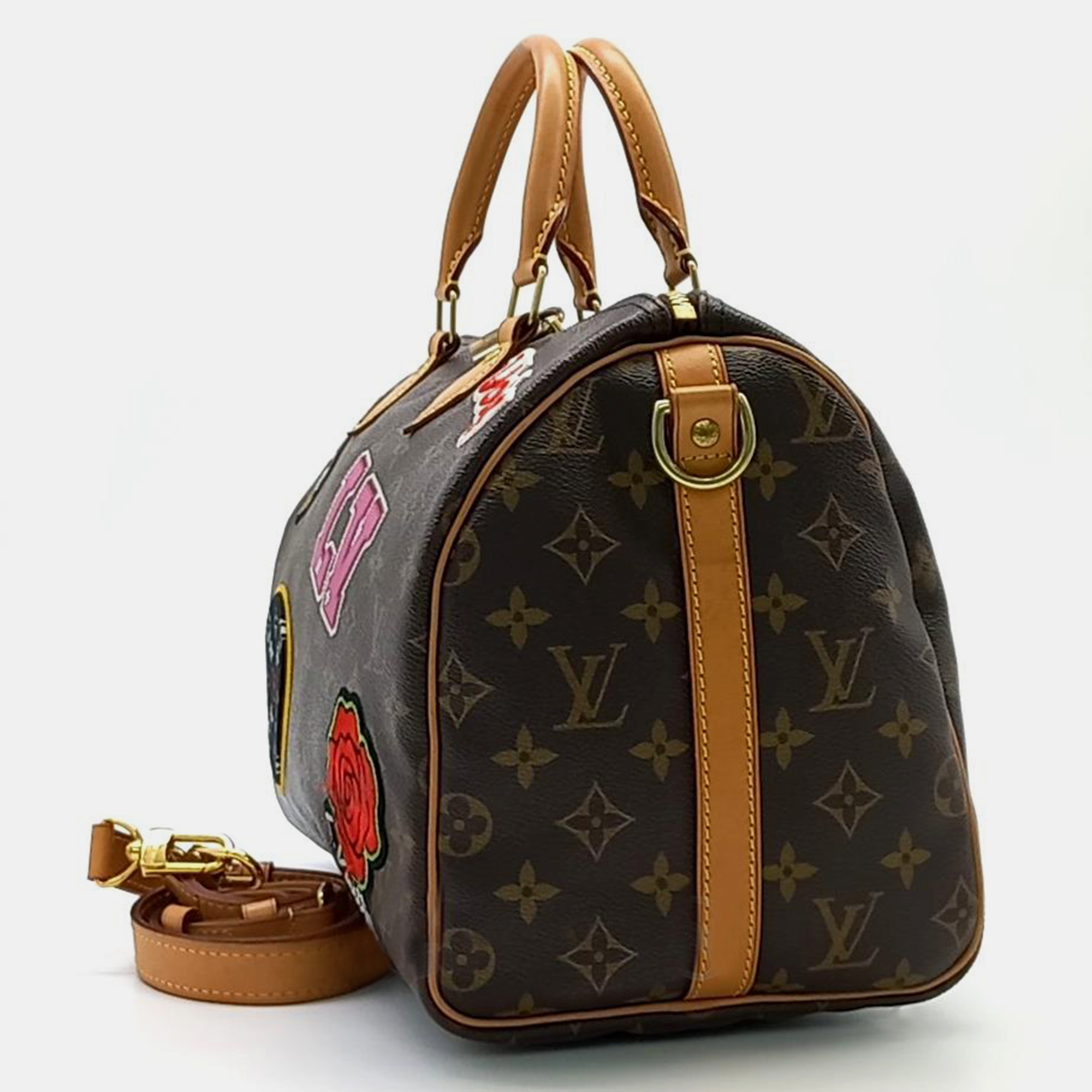 

Louis Vuitton World Tour Bandouliere Speedy 30 tote bag, Brown