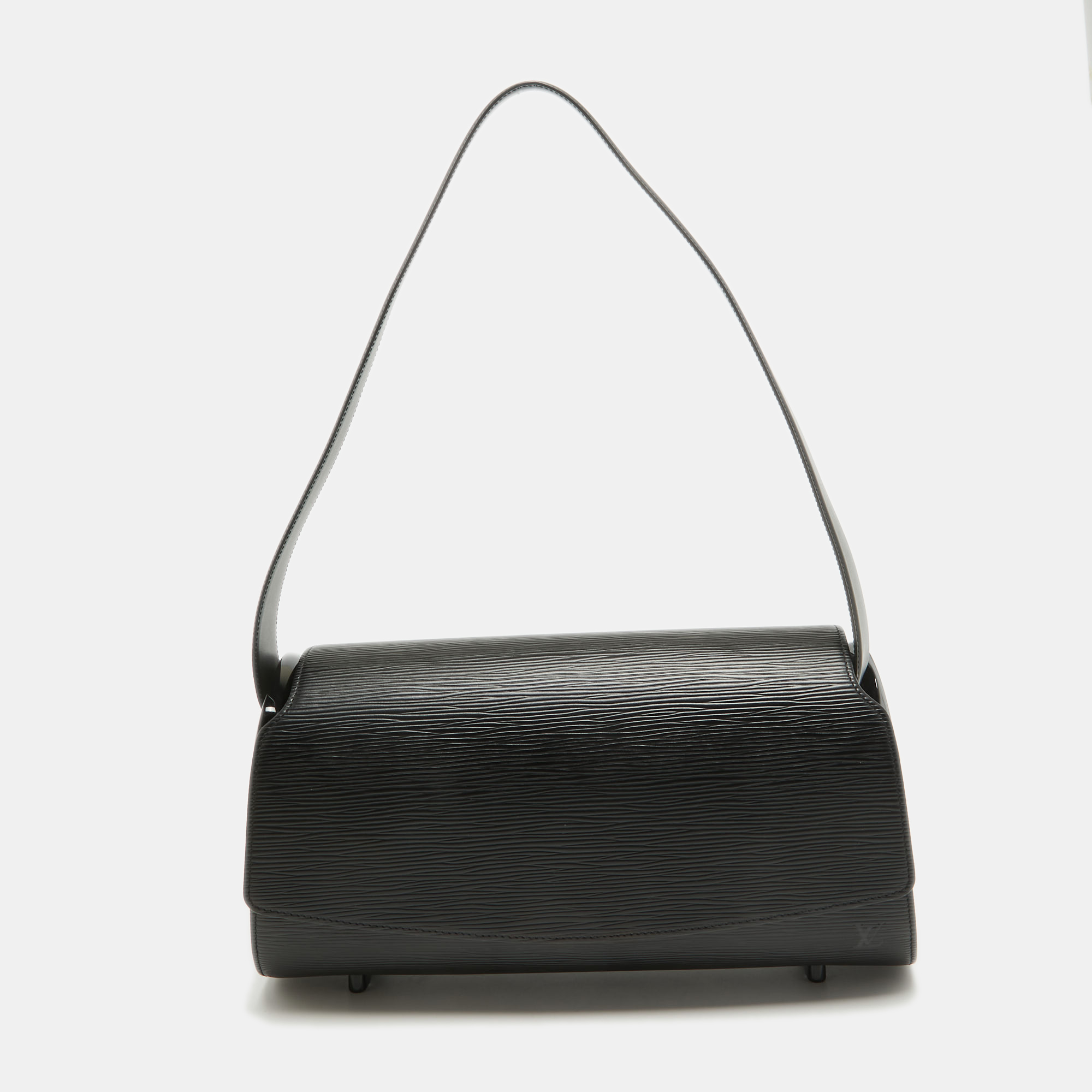 Pre-owned Louis Vuitton Black Epi Leather Nocturne Gm Bag