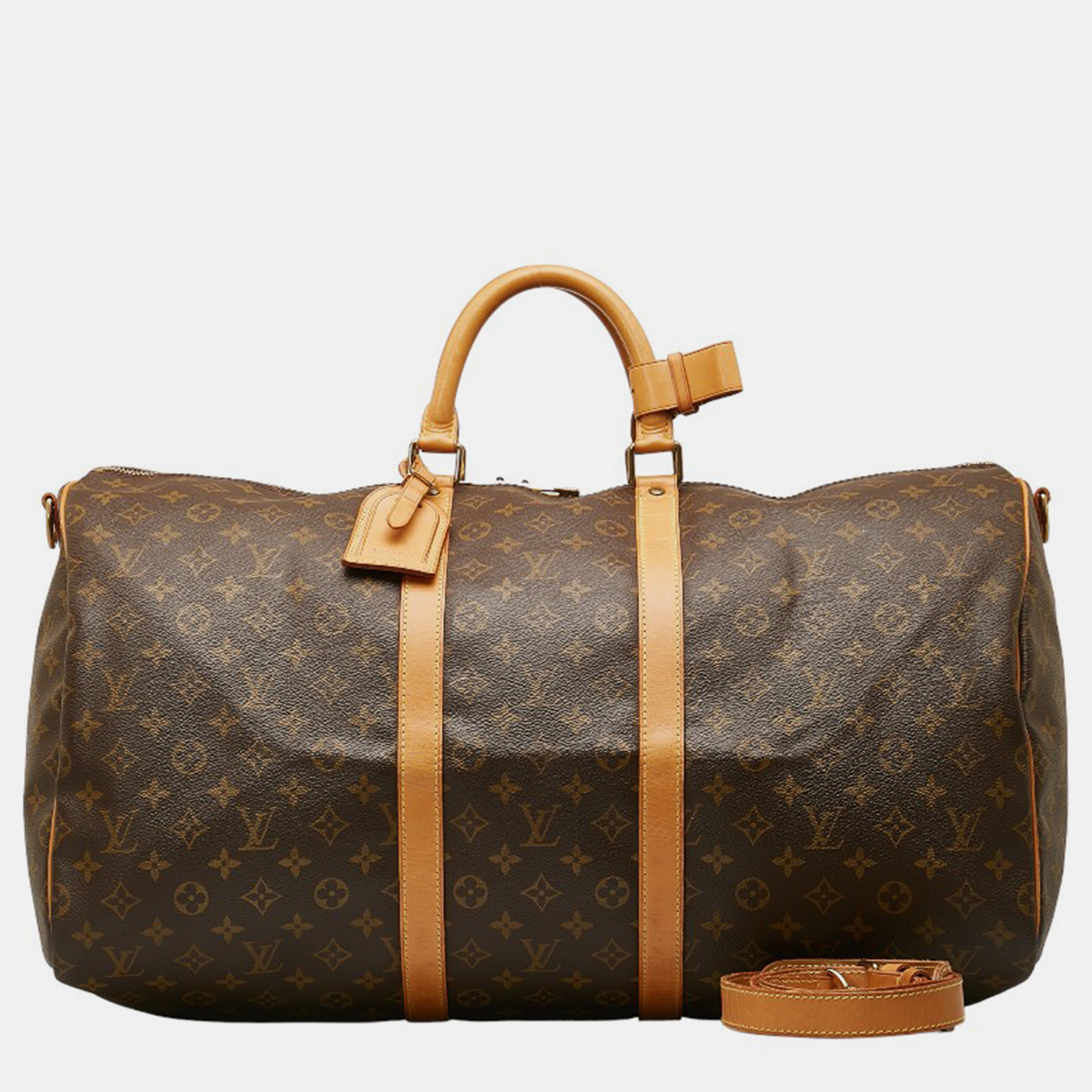 

Louis Vuitton Brown Canvas Monogram Keepall Bandouliere 55 Duffel Bags
