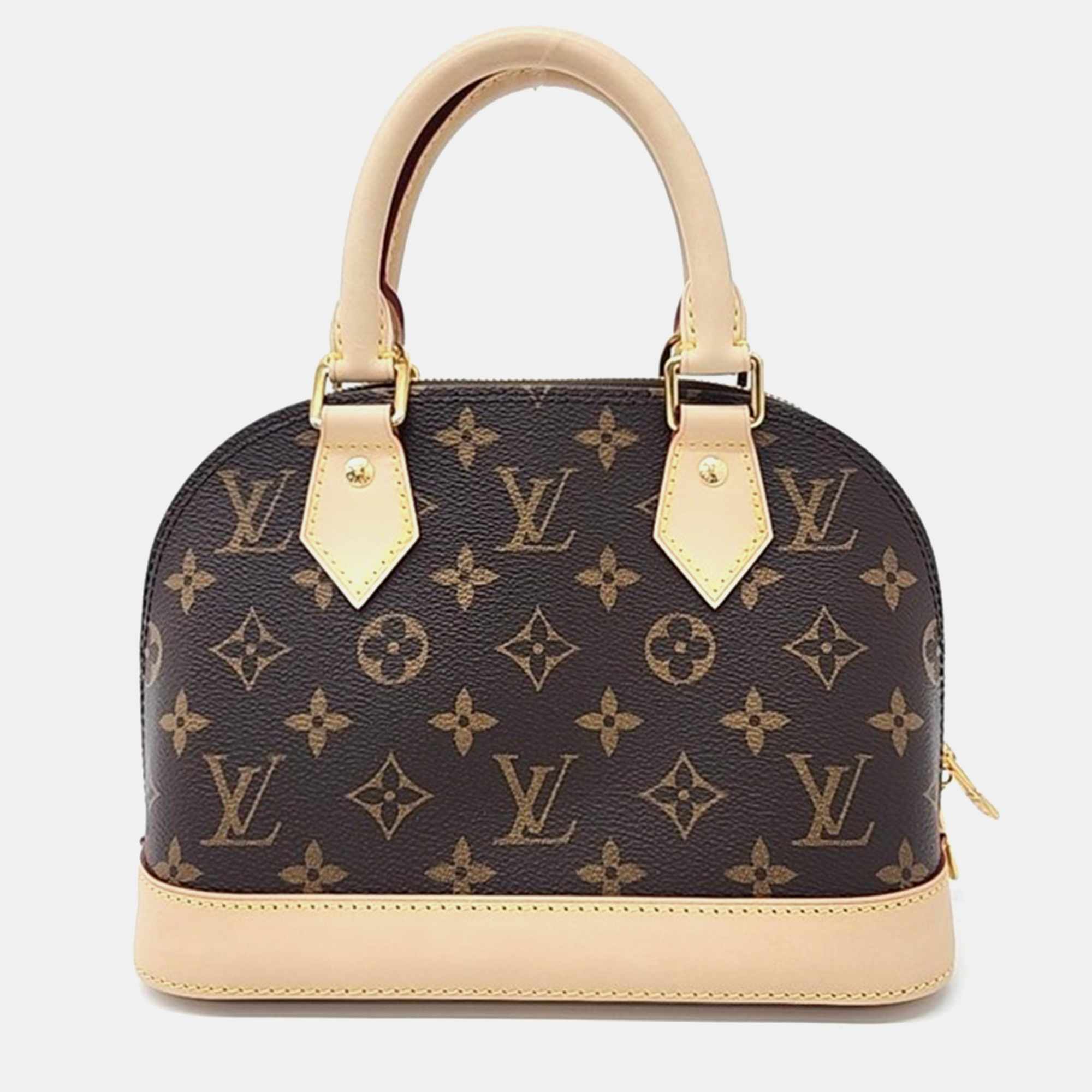 Pre-owned Louis Vuitton Monogram Alma Bb M53152 Handbag In Brown