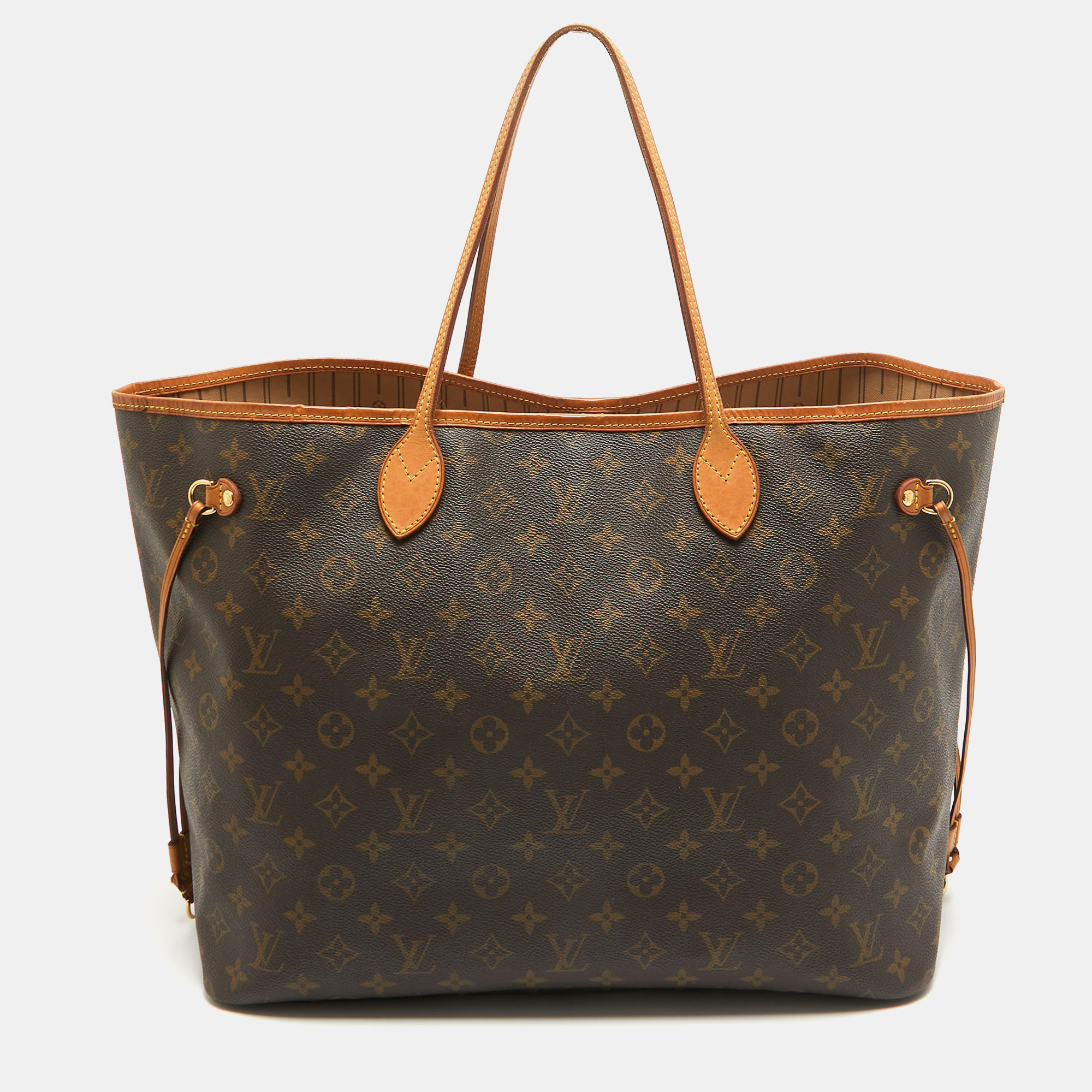 Pre-owned Louis Vuitton Monogram Canvas Neverfull Gm Bag In Brown