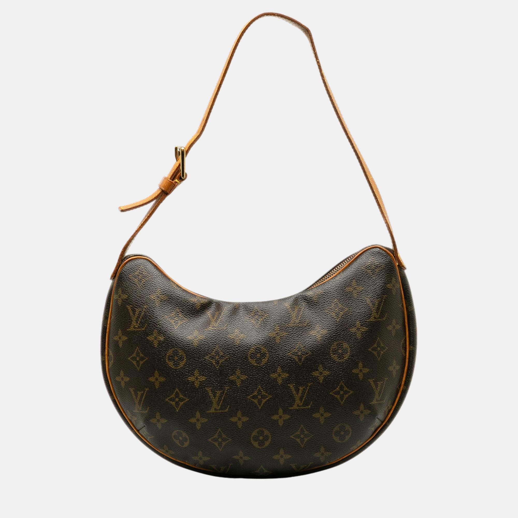 

Louis Vuitton Brown Monogram Croissant MM