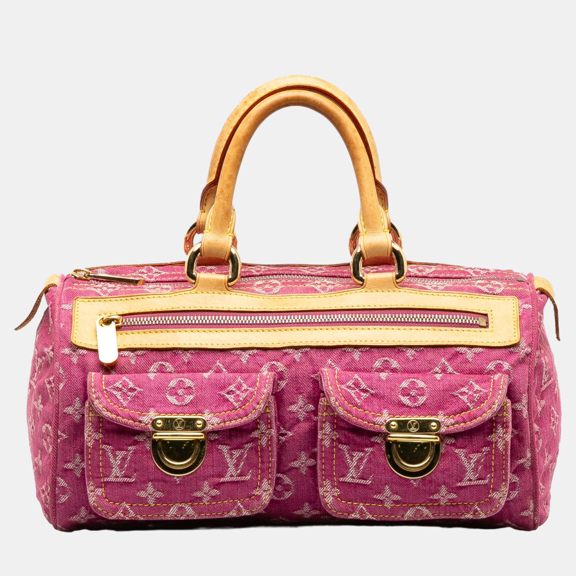 

Louis Vuitton Pink Monogram Denim Neo Speedy 30