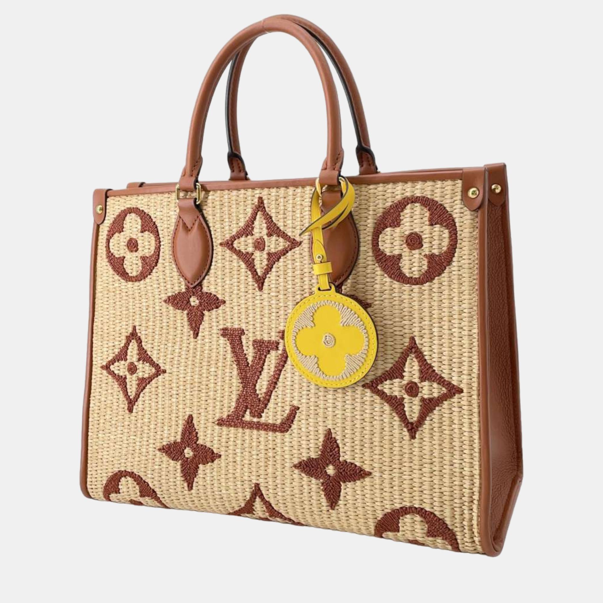 

Louis Vuitton Monogram Giant Raffia OnTheGo MM bag, Brown