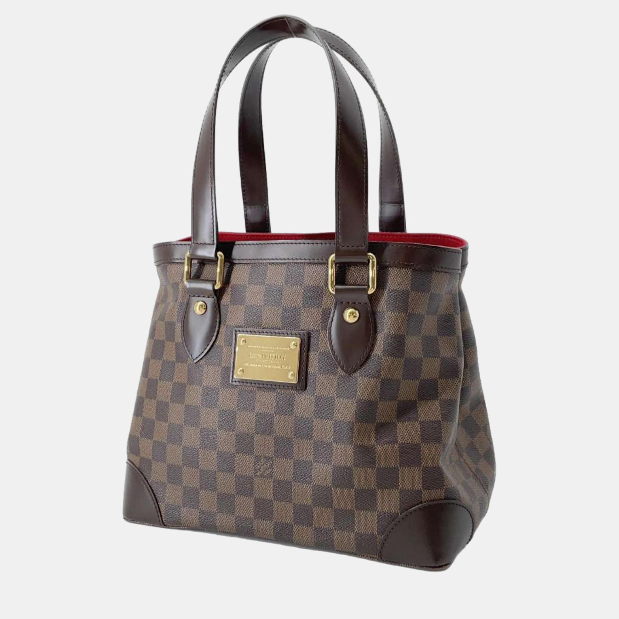 

Louis Vuitton Damier Ebene Canvas Hampstead PM Bag, Brown