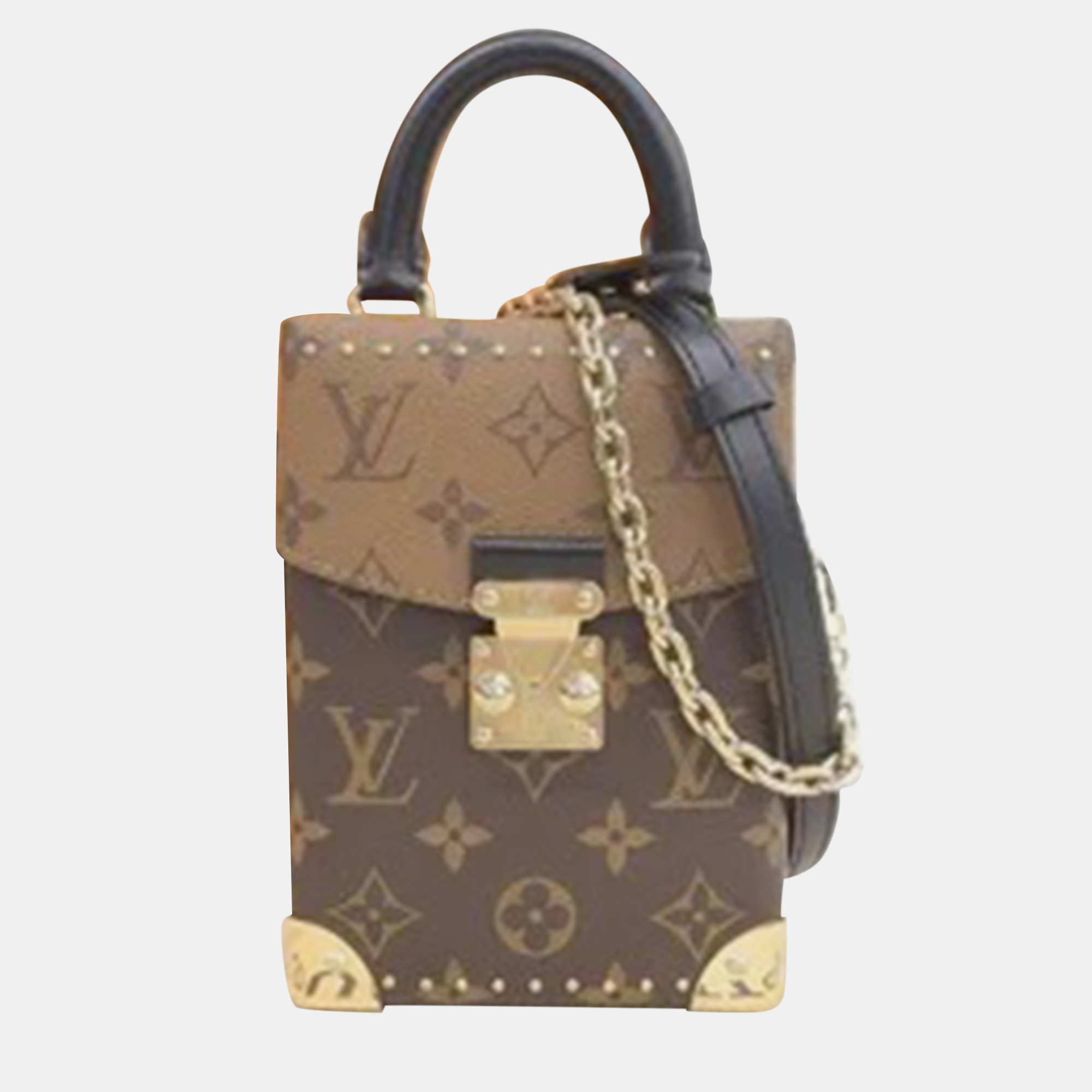 

Louis Vuitton Brown Reverse Monogram Camera Box
