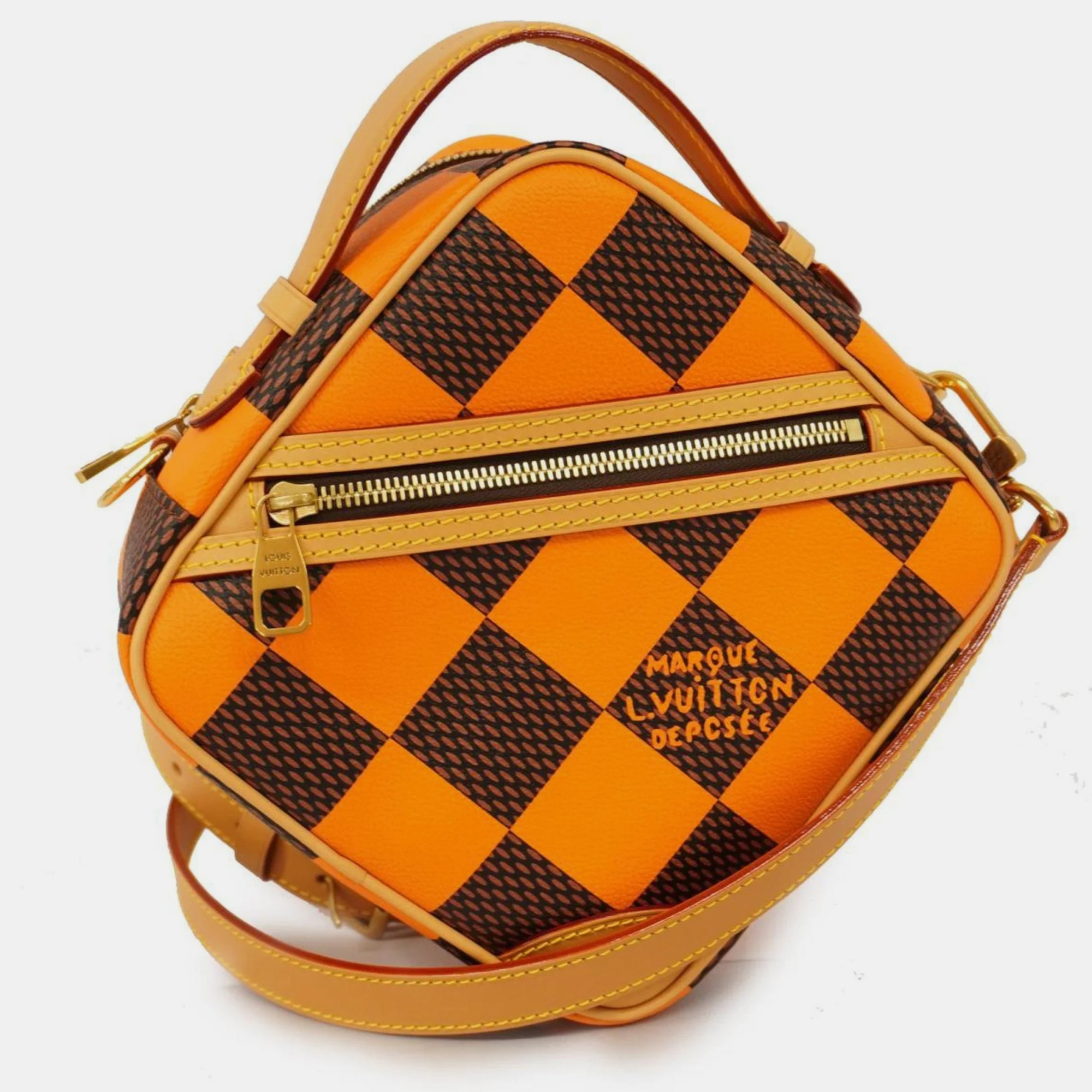 

Louis Vuitton Volcano Orange Damier Pop Chess Handbag