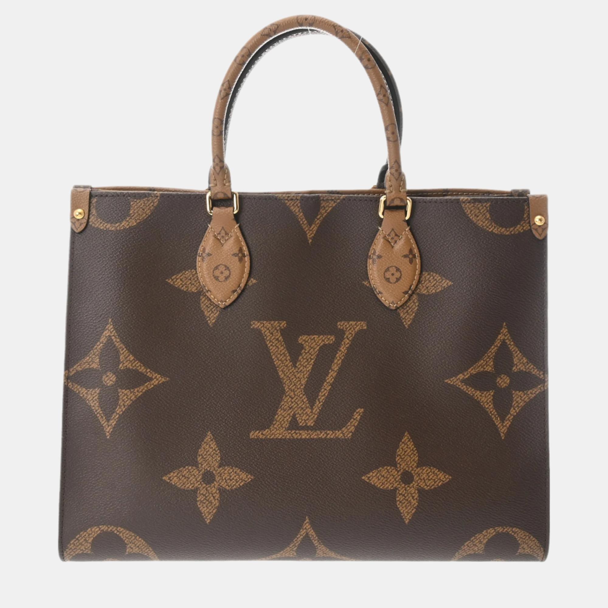 

Louis Vuitton Giant Monogram Canvas MM Onthego Totes, Brown