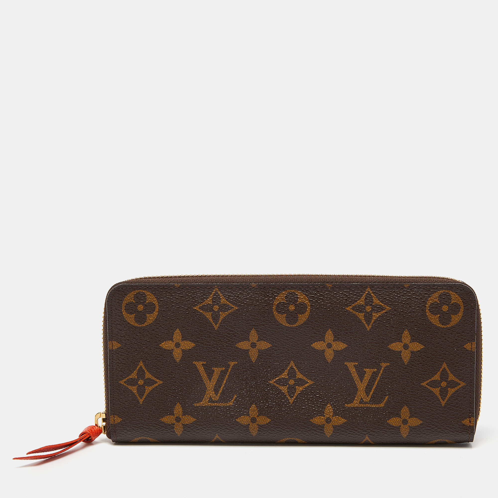 

Louis Vuitton Monogram Canvas Portefeiulle Clemence Wallet, Brown