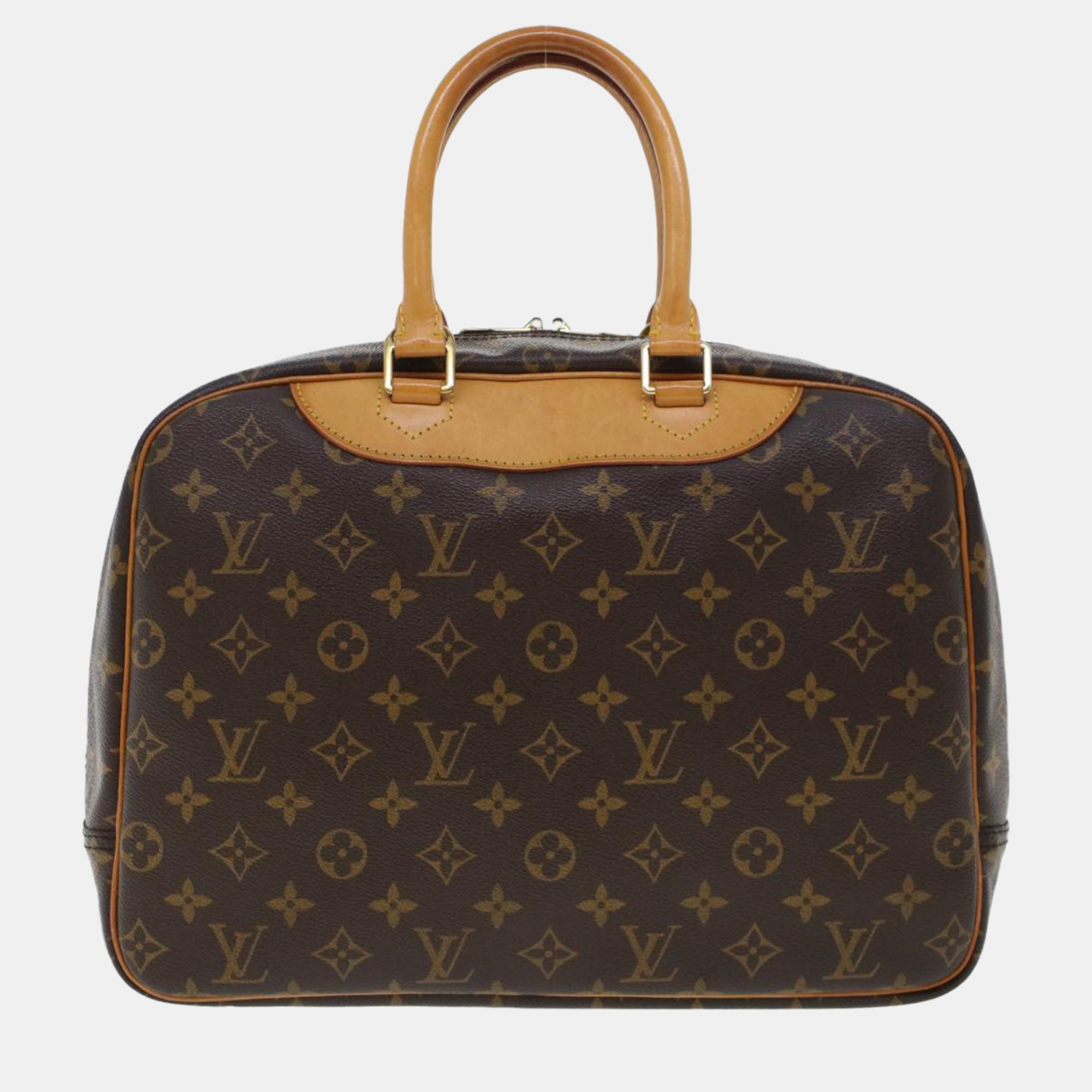 

Louis Vuitton Brown Monogram Canvas Deauville Satchel