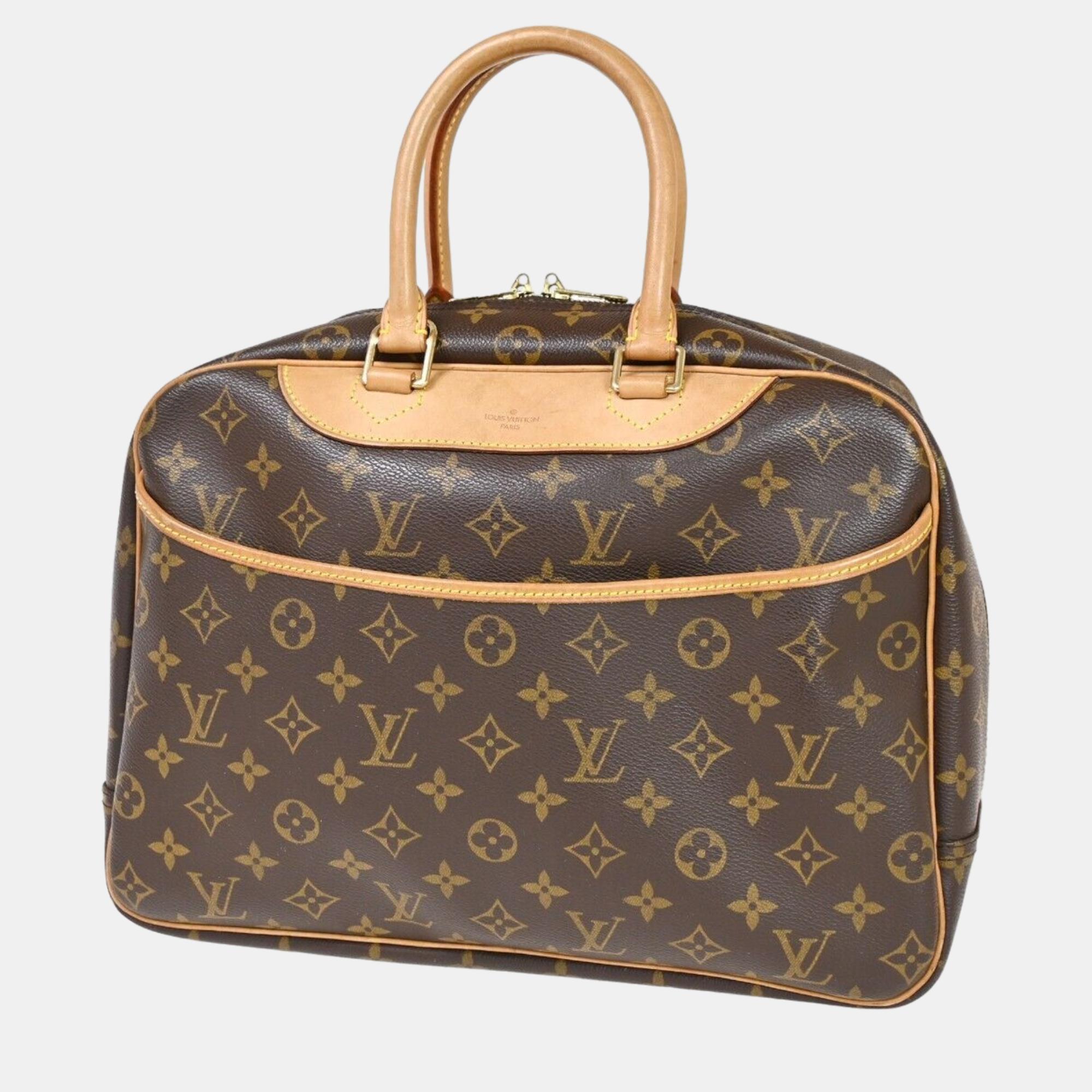 

Louis Vuitton Brown Monogram Canvas Deauville Satchel