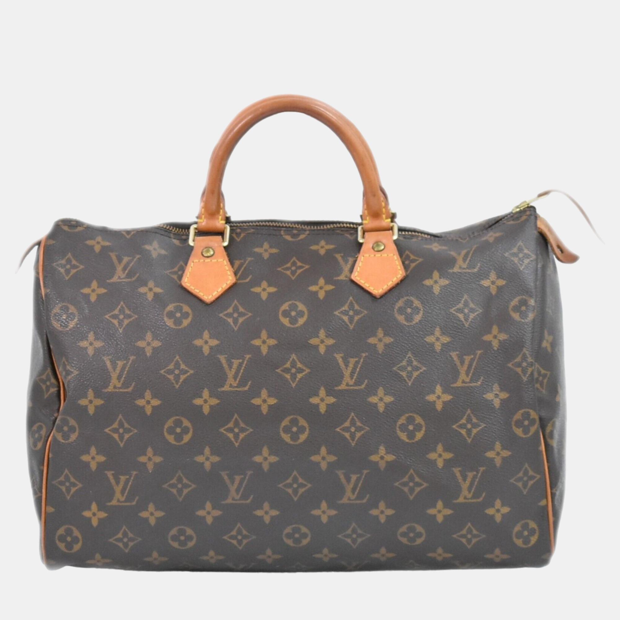 

Louis Vuitton Brown Monogram Canvas Speedy 35 Duffel Bag