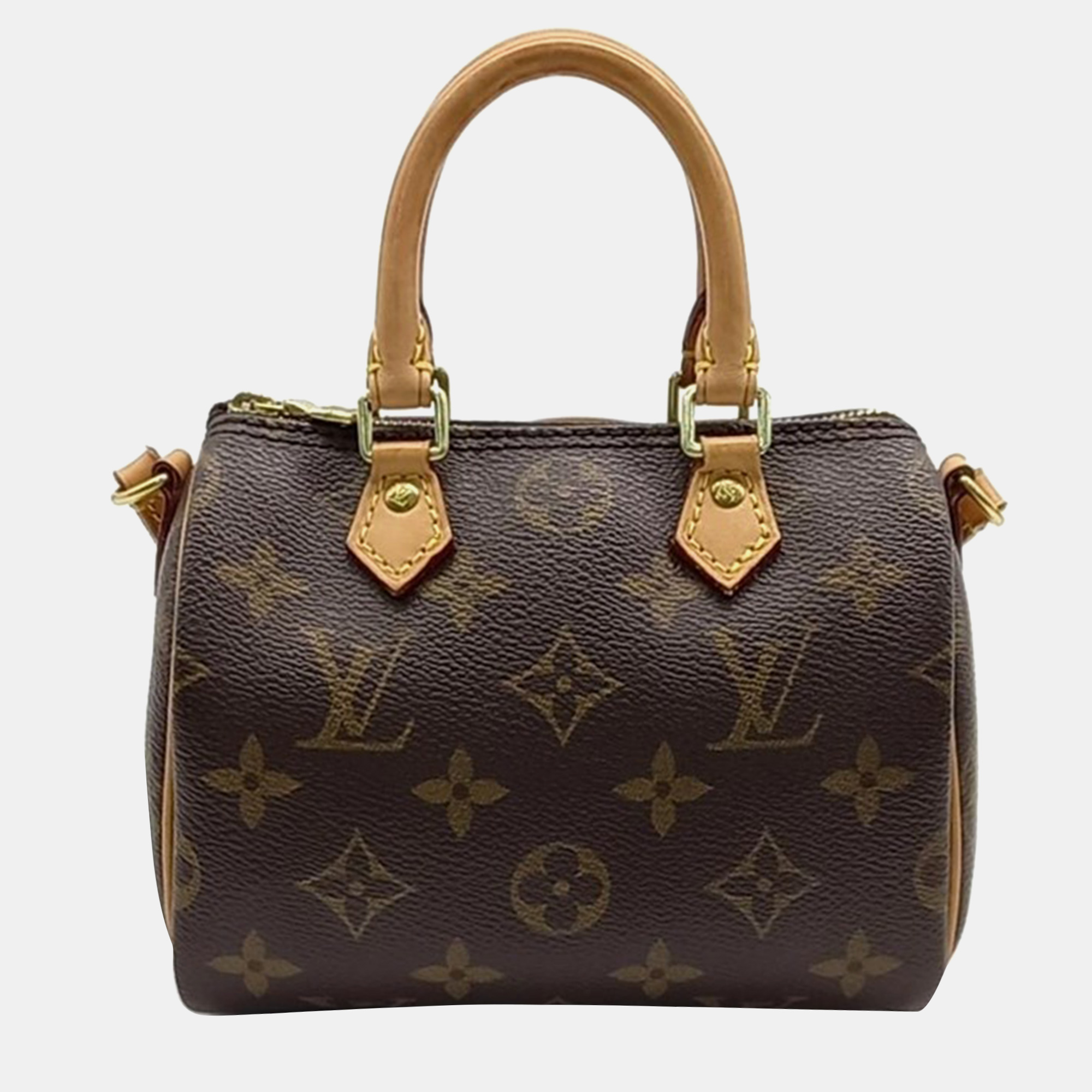 

Louis Vuitton Brown Monogram Canvas Nano Speedy Satchel