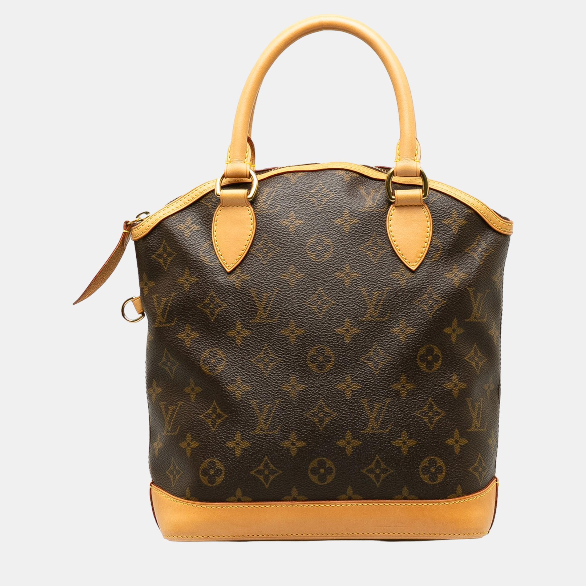 

Louis Vuitton Bown Monogram Lockit PM, Brown