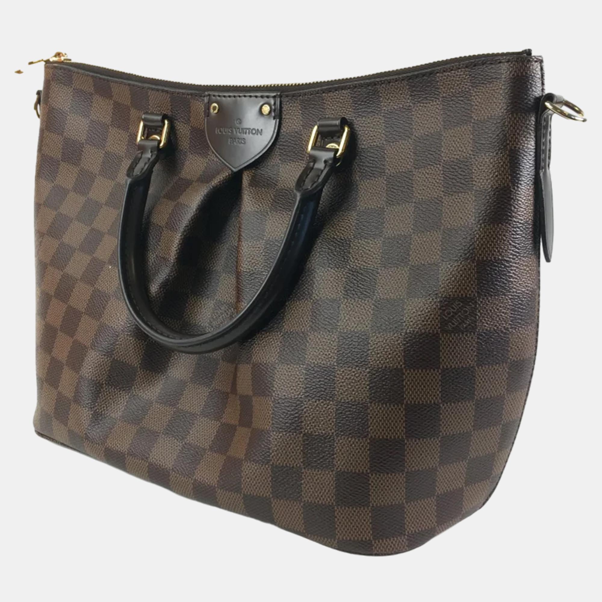 

Louis Vuitton Brown Damier Ebene Siena MM