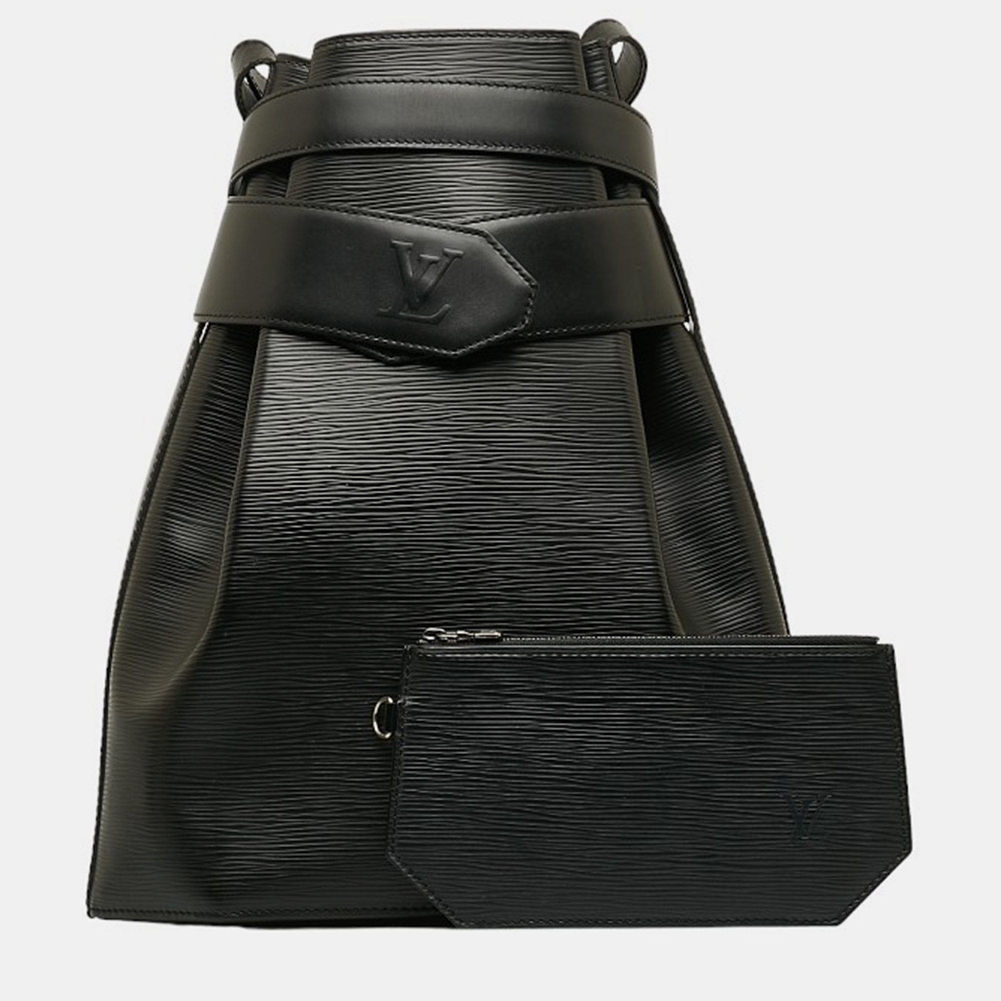 

Louis Vuitton Black Leather Epi Sac D'epaule GM Shoulder Bag