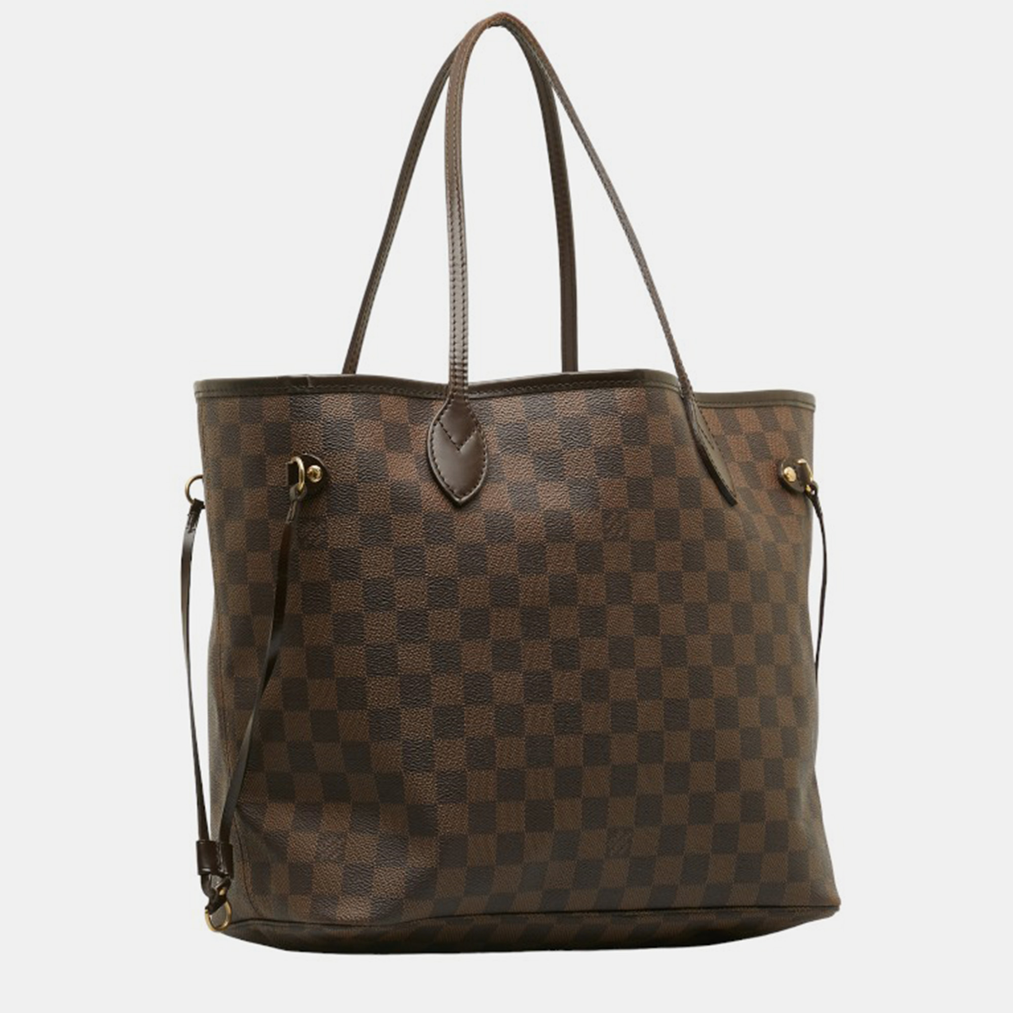 

Louis Vuitton Brown Canvas Damier Ebene Neverfull MM Tote Bag